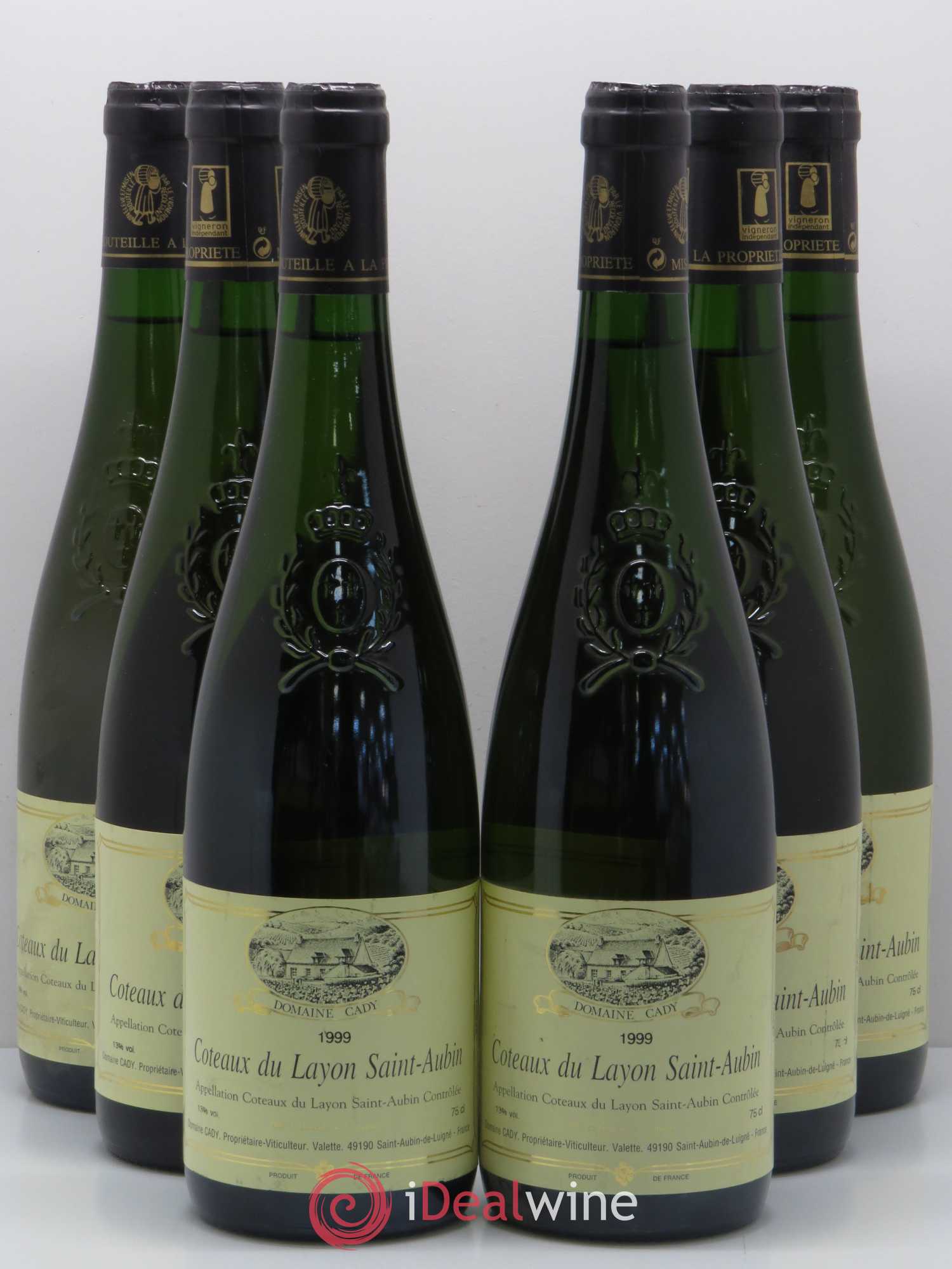 Coteaux du Layon Saint Aubin Domaine Cady (sans prix de réserve) 1999 - Lotto di 6 bottiglie - 0