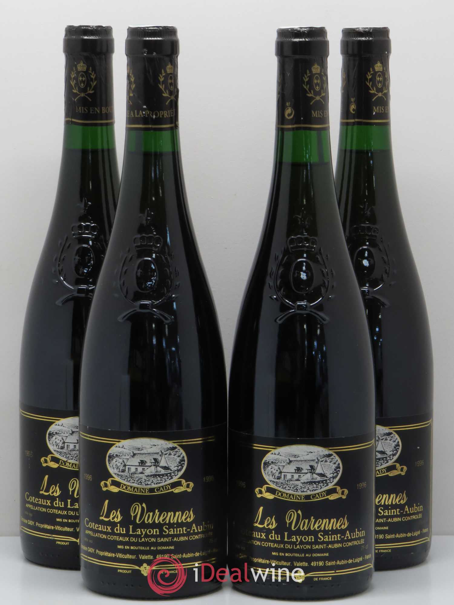 Coteaux du Layon Saint Aubin Les Varennes Domaine Cady 1996 - Lotto di 4 bottiglie - 0