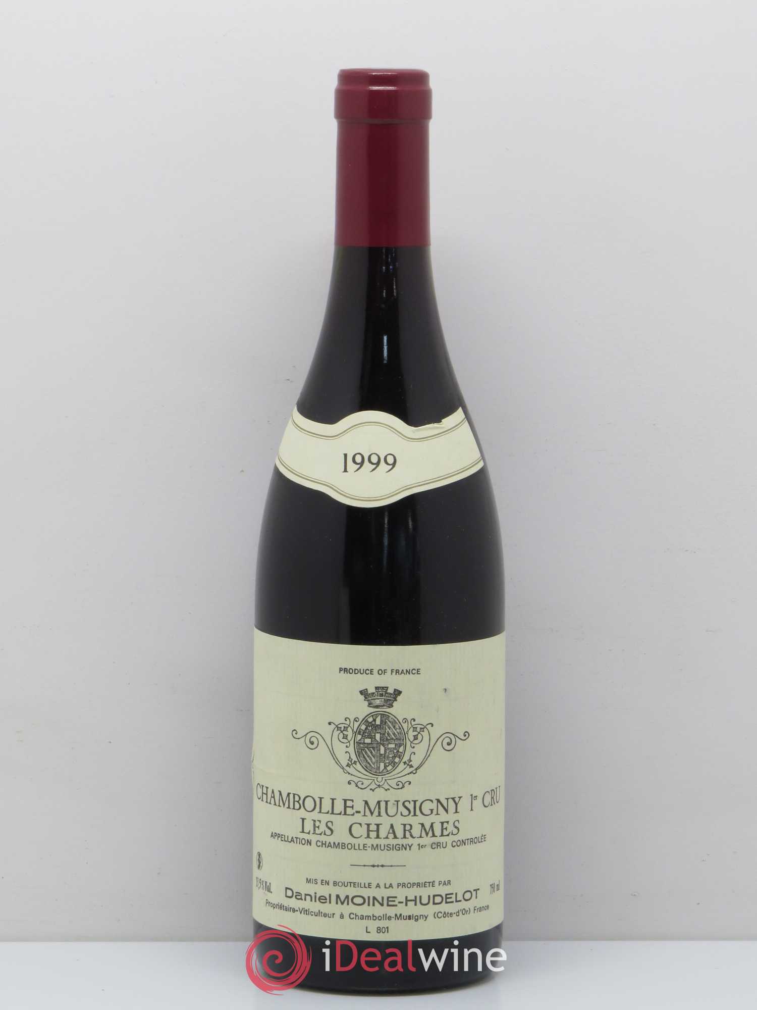 Chambolle-Musigny 1er Cru Les Charmes Domaine Moine-Hudelot (sans prix de réserve) 1999 - Posten von 1 Flasche - 0