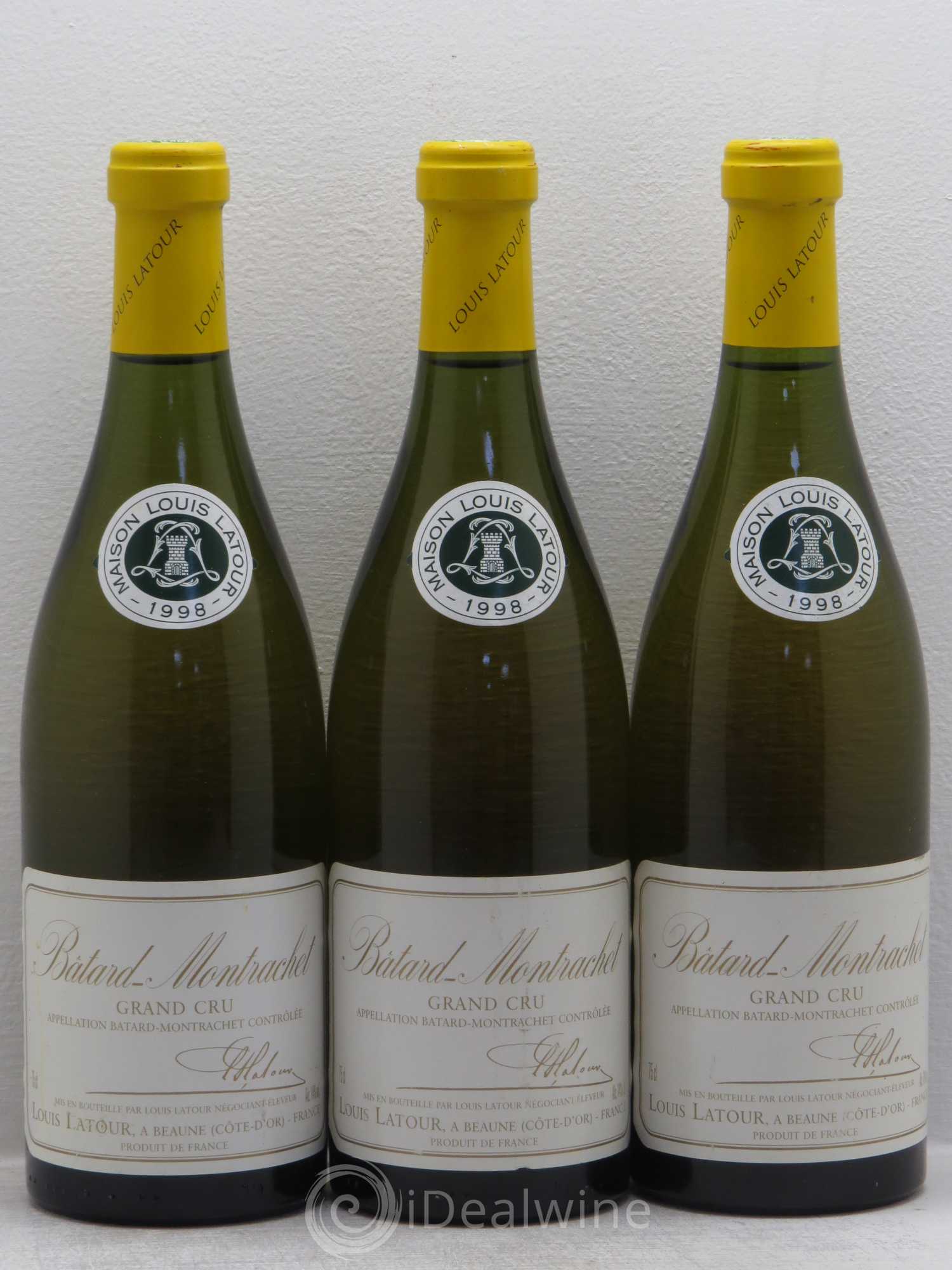 Bâtard-Montrachet Grand Cru Louis Latour 1998 - Lotto di 3 bottiglie - 0