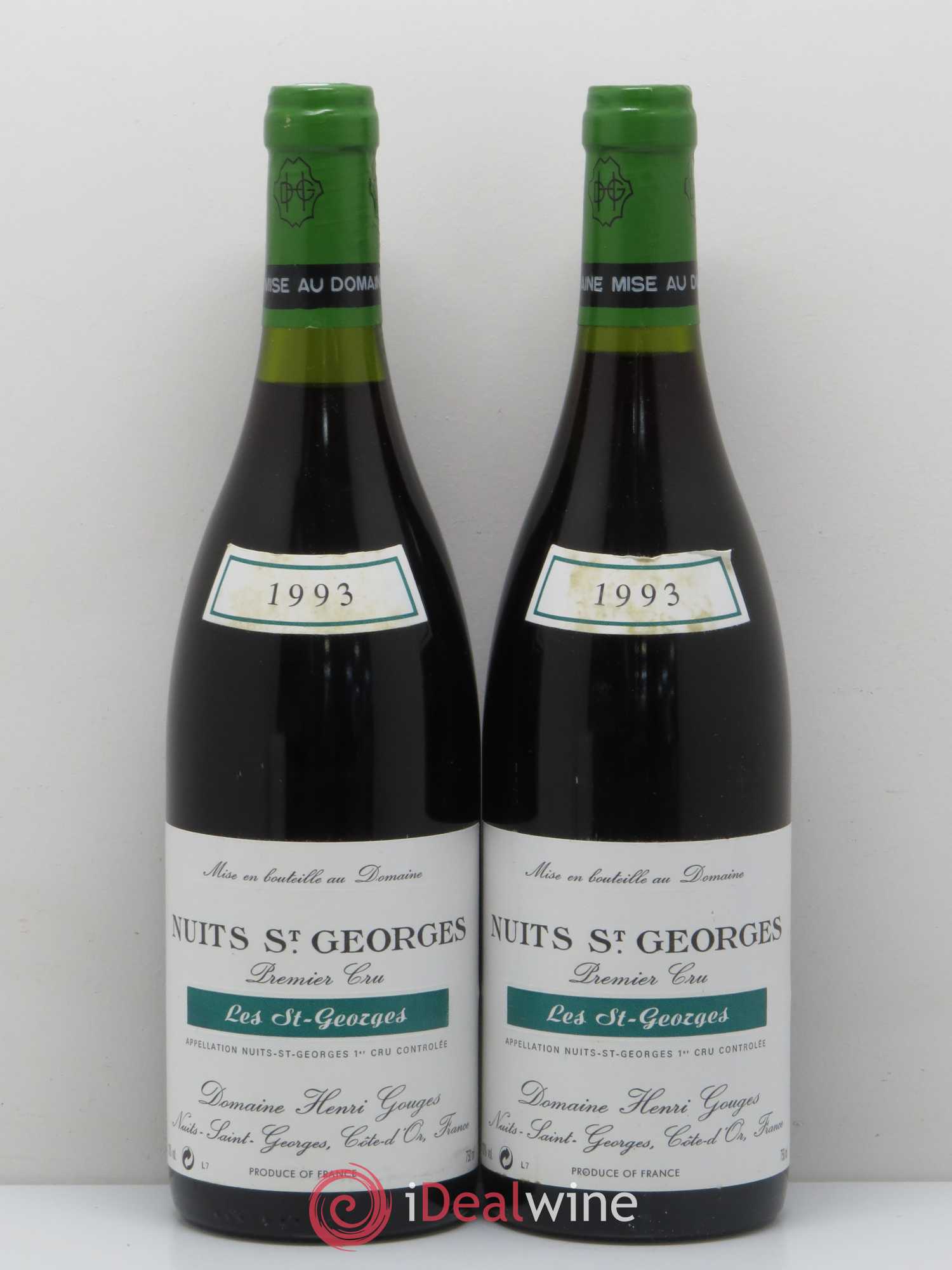Nuits-Saint-Georges 1er Cru Les Saints Georges Henri Gouges 1993 - Posten von 2 Flaschen - 0