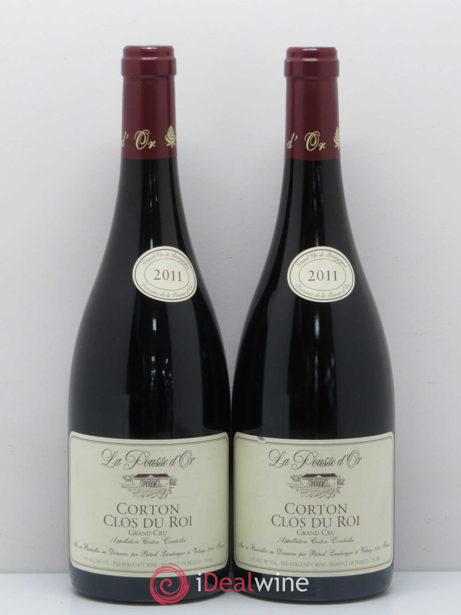Corton Grand Cru Clos du Roi La Pousse d'Or (Domaine de) (sans prix de réserve) 2011 - Lot de 2 bouteilles - 0