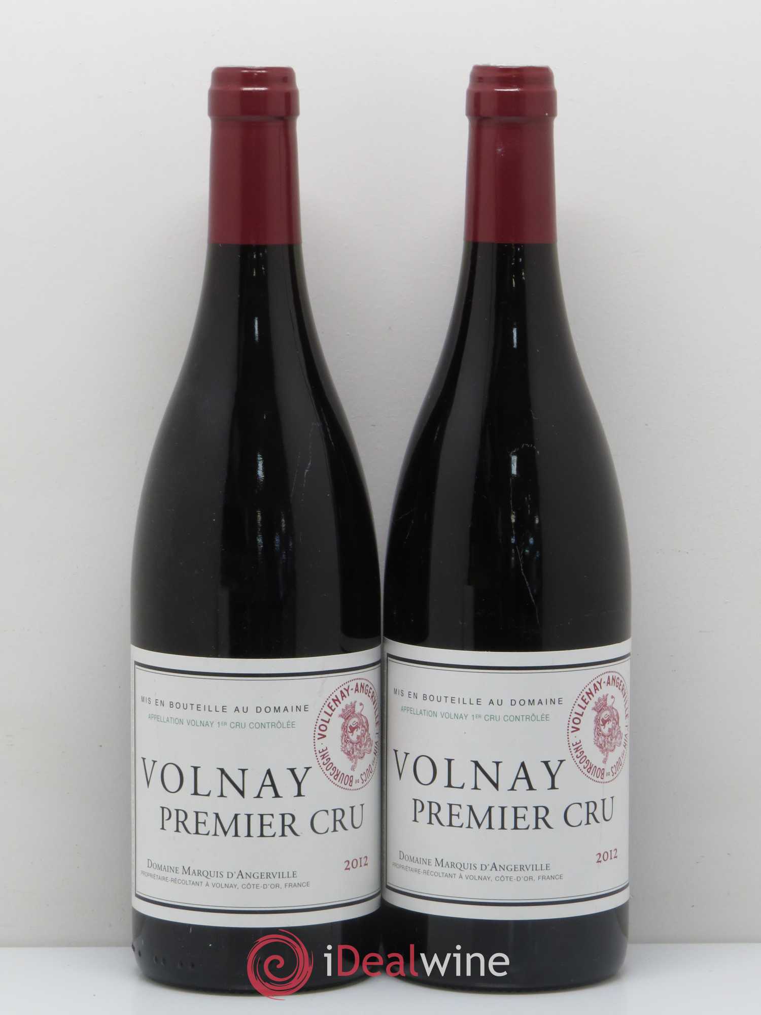 Volnay 1er Cru Marquis d'Angerville (Domaine) (sans prix de réserve) 2012 - Lot de 2 bouteilles - 0