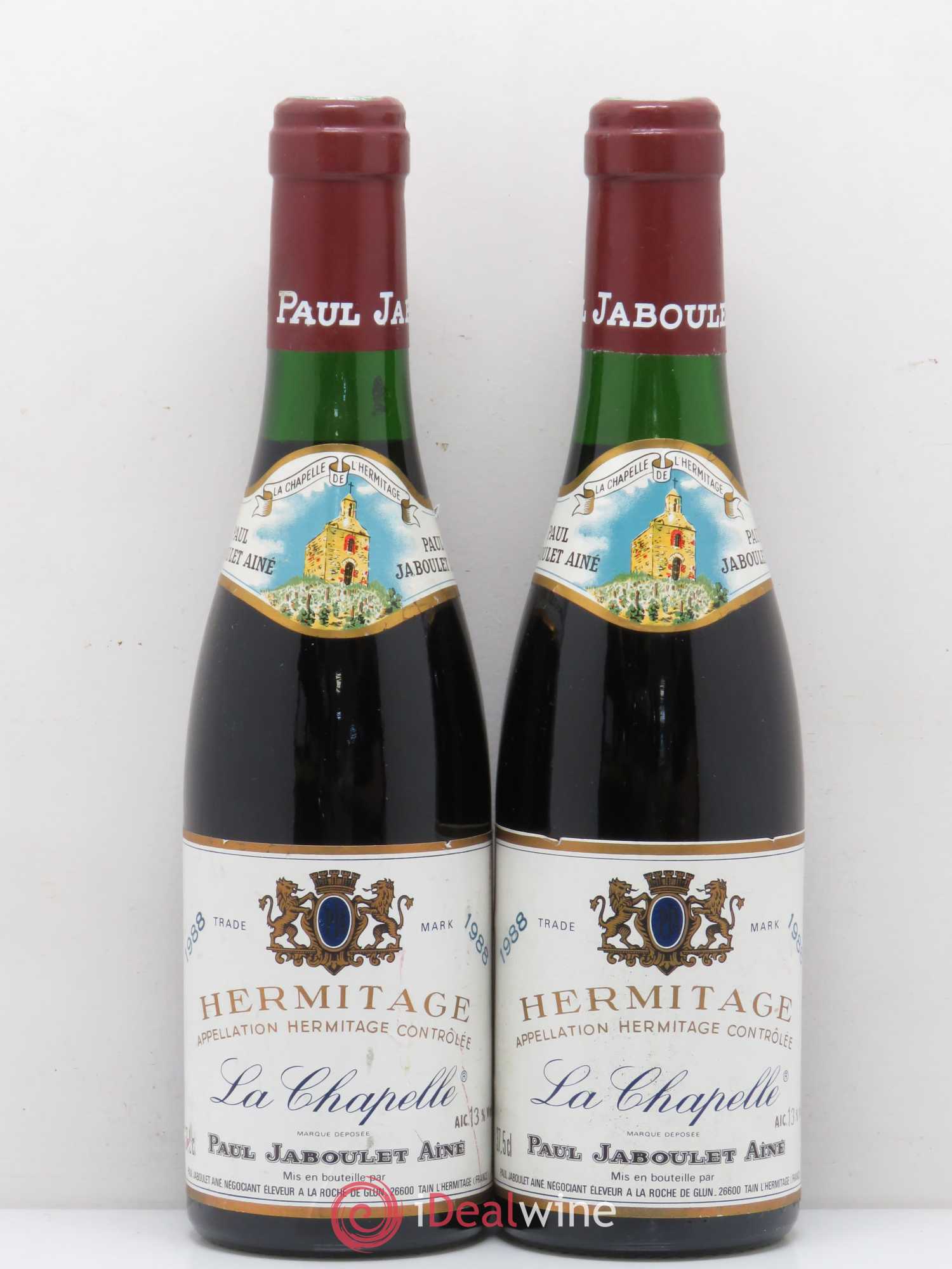 Hermitage La Chapelle Paul Jaboulet Ainé 1988 - Lot de 2 demi bouteilles - 0