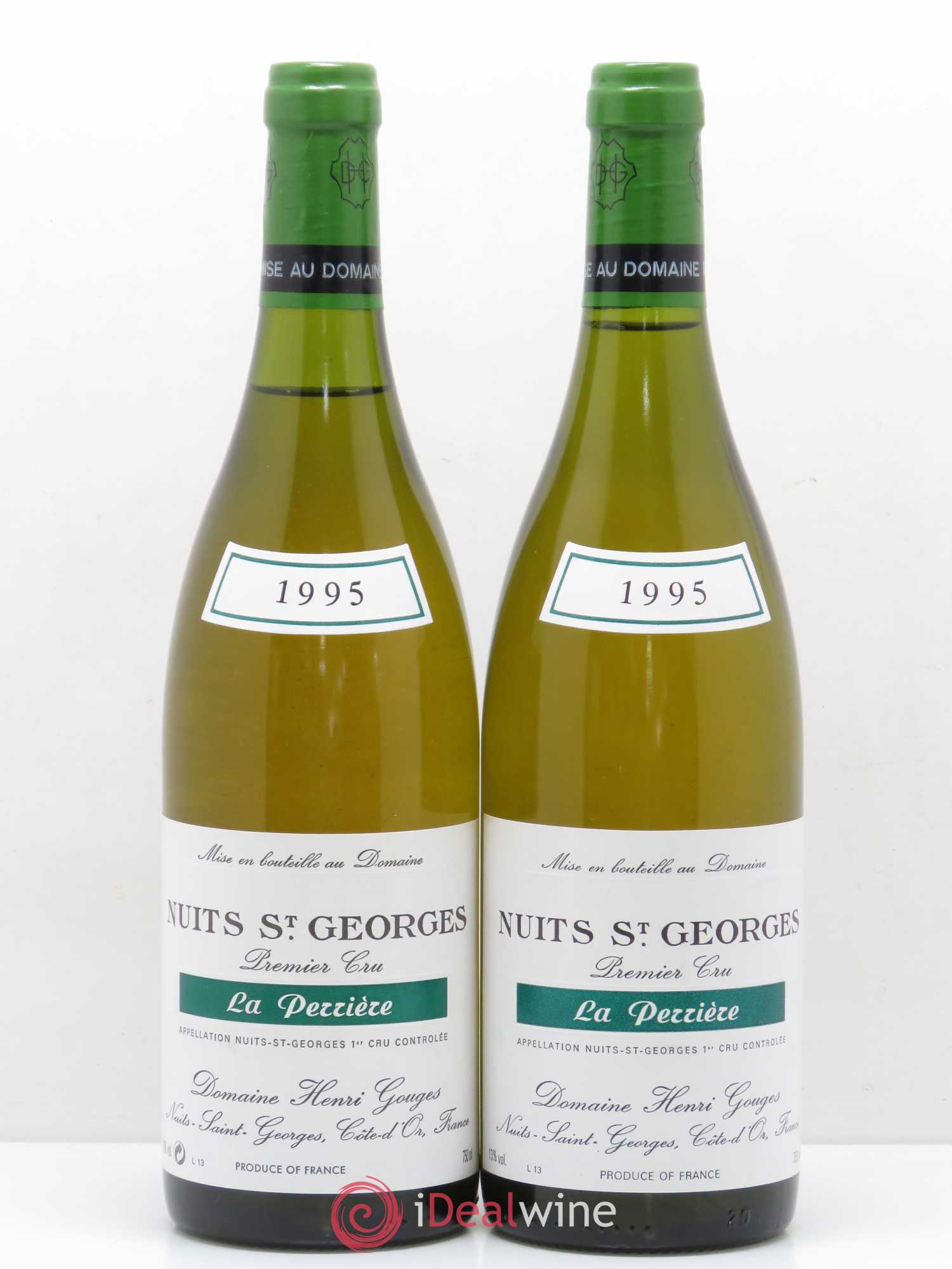 Nuits-Saint-Georges 1er Cru La Perrière Henri Gouges 1995 - Posten von 2 Flaschen - 0
