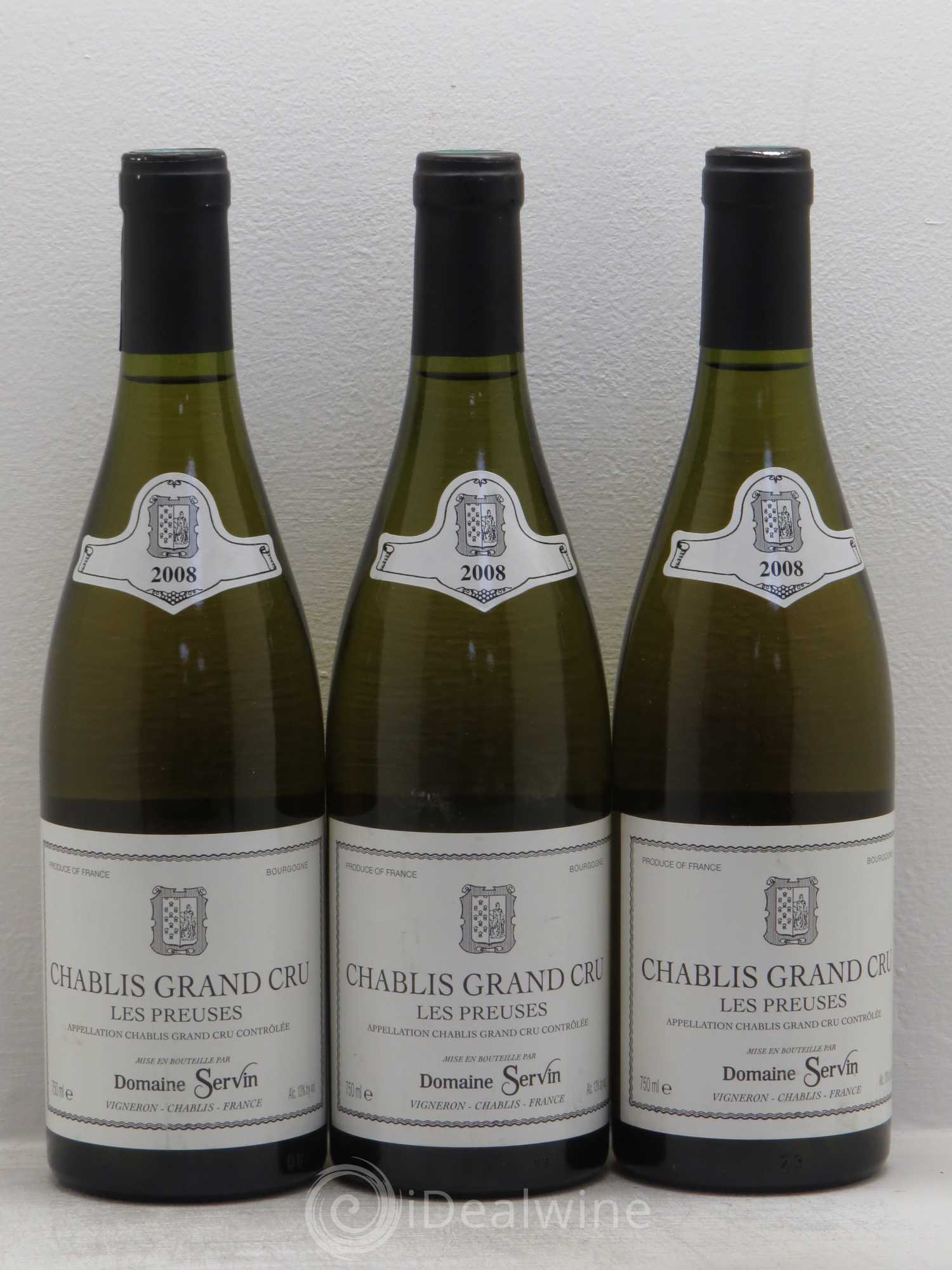 Chablis Grand Cru Servin 2008 - Posten von 3 Flaschen - 0