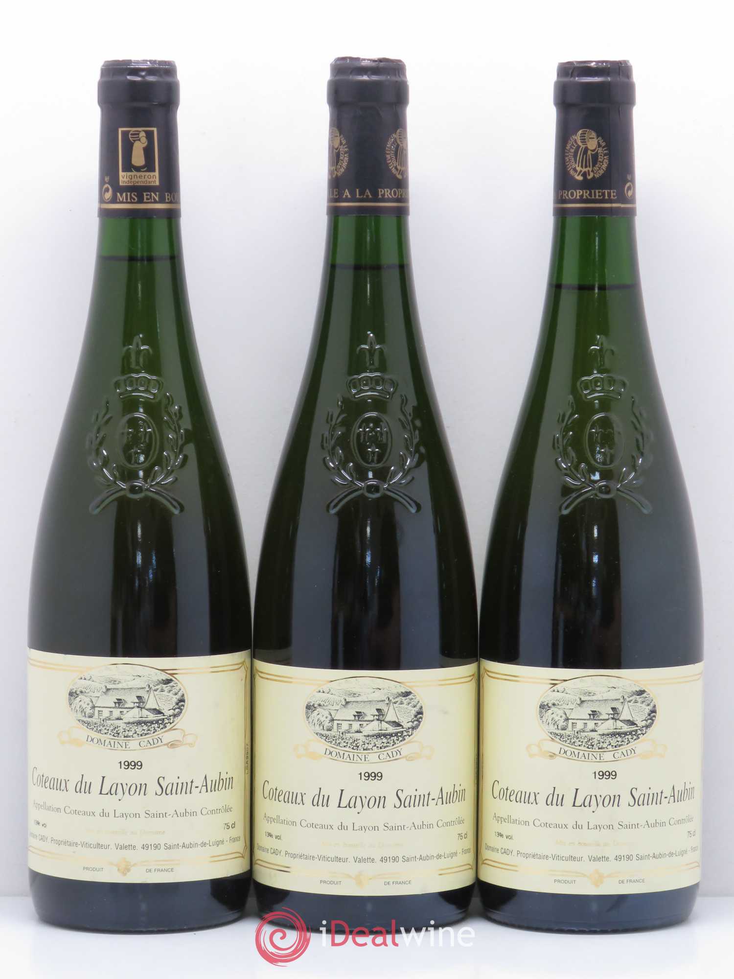 Coteaux du Layon Saint Aubin Domaine Cady (sans prix de réserve) 1999 - Lotto di 3 bottiglie - 0