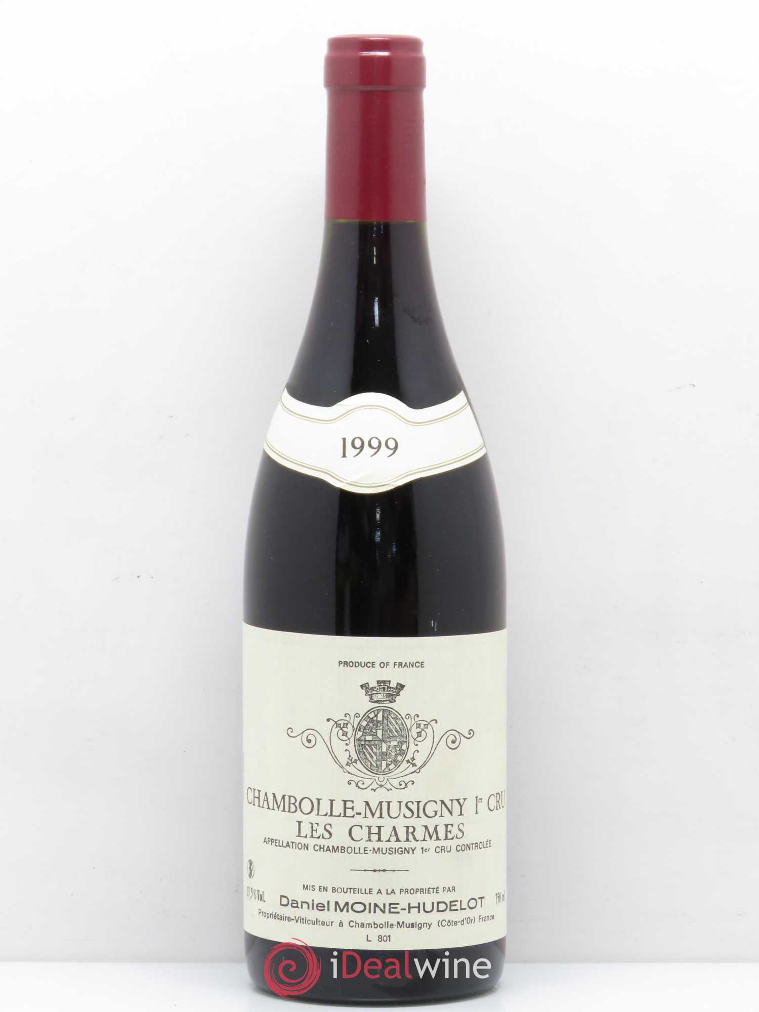 Chambolle-Musigny 1er Cru Les Charmes Moine Hudelot (sans prix de réserve) 1999 - Posten von 1 Flasche - 0