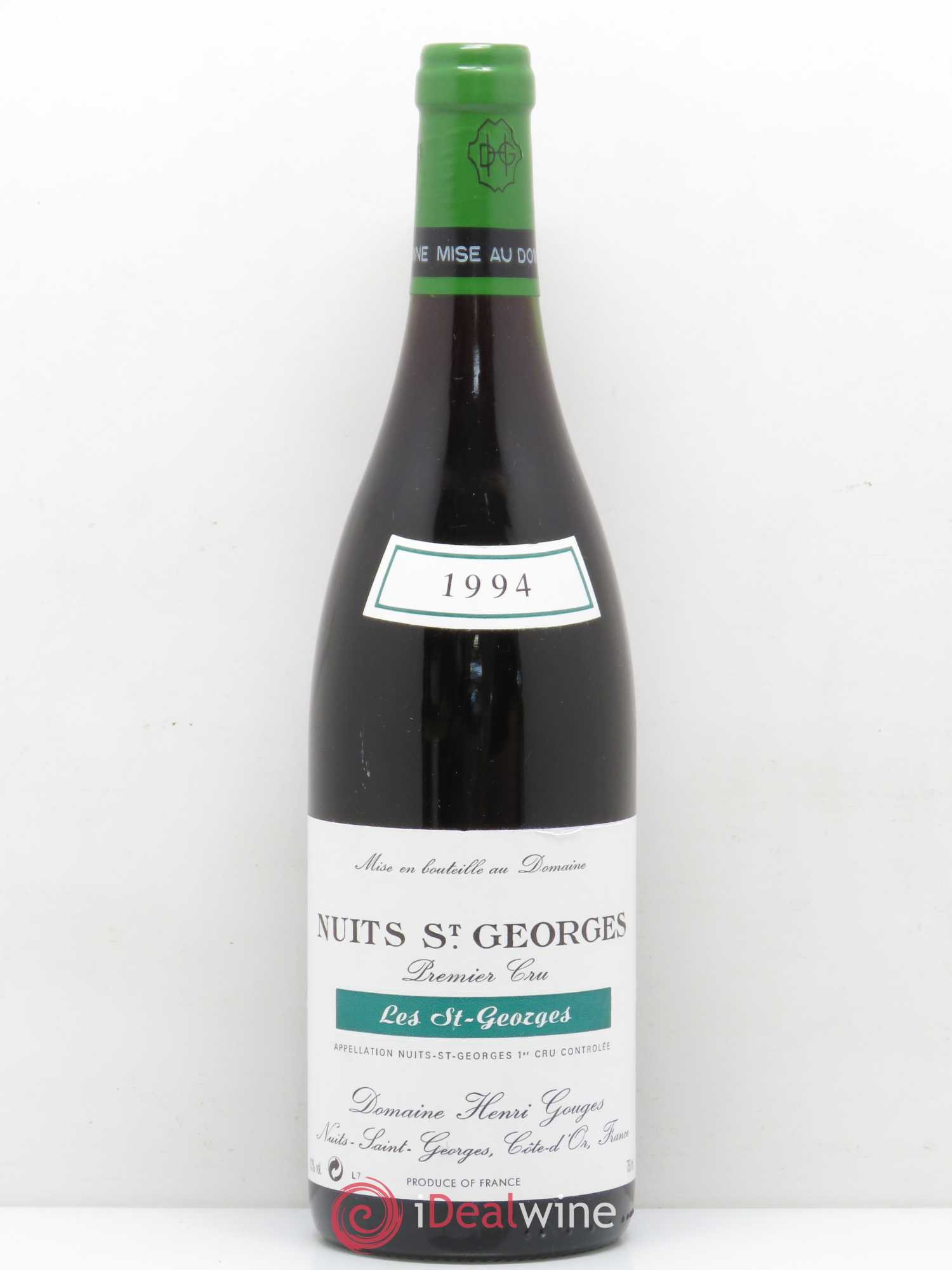 Nuits-Saint-Georges 1er Cru Les Saints Georges Henri Gouges (sans prix de réserve) 1994 - Lot de 1 bouteille - 0