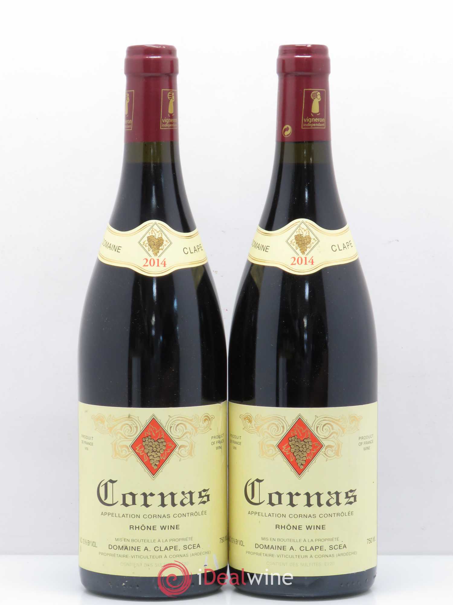 Cornas Auguste Clape (sans prix de réserve) 2014 - Lot de 2 bouteilles - 0
