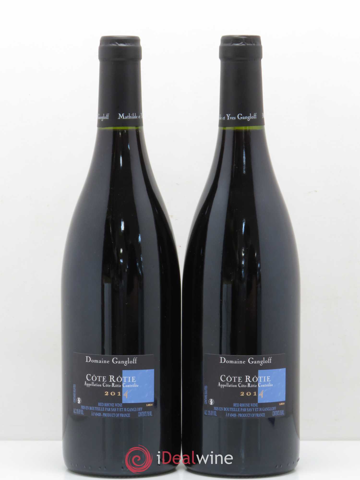 Côte-Rôtie La Barbarine Gangloff (Domaine)  (no reserve) 2014 - Lot of 2 bottles - 1