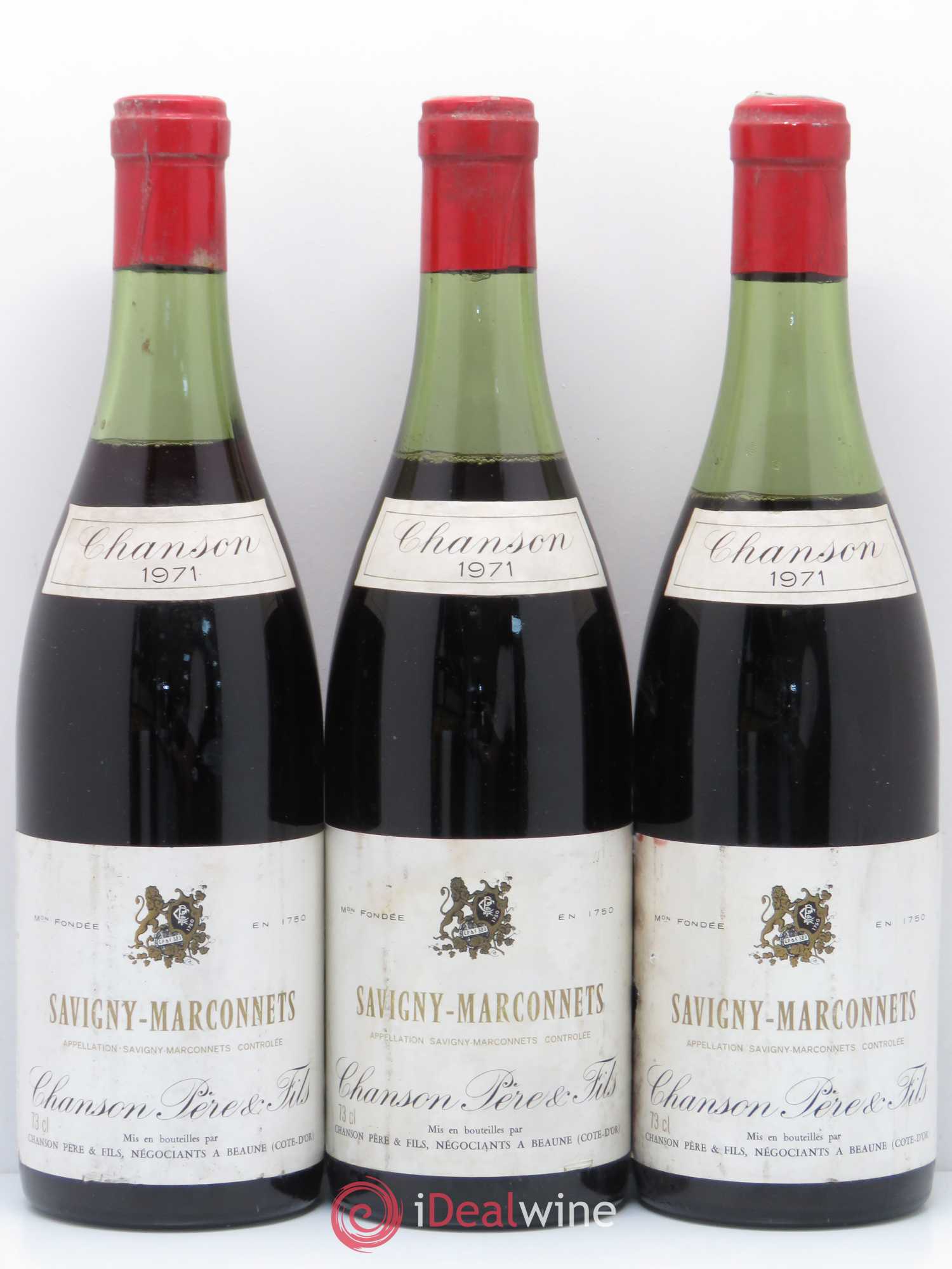 Savigny-lès-Beaune Marconnets Chanson (sans prix de réserve) 1971 - Posten von 3 Flaschen - 0