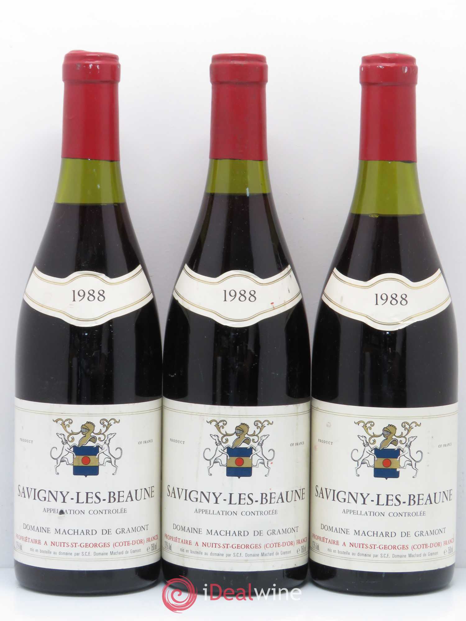 Savigny-lès-Beaune Domaine Machard de Garmont (sans prix de réserve) 1988 - Posten von 3 Flaschen - 0