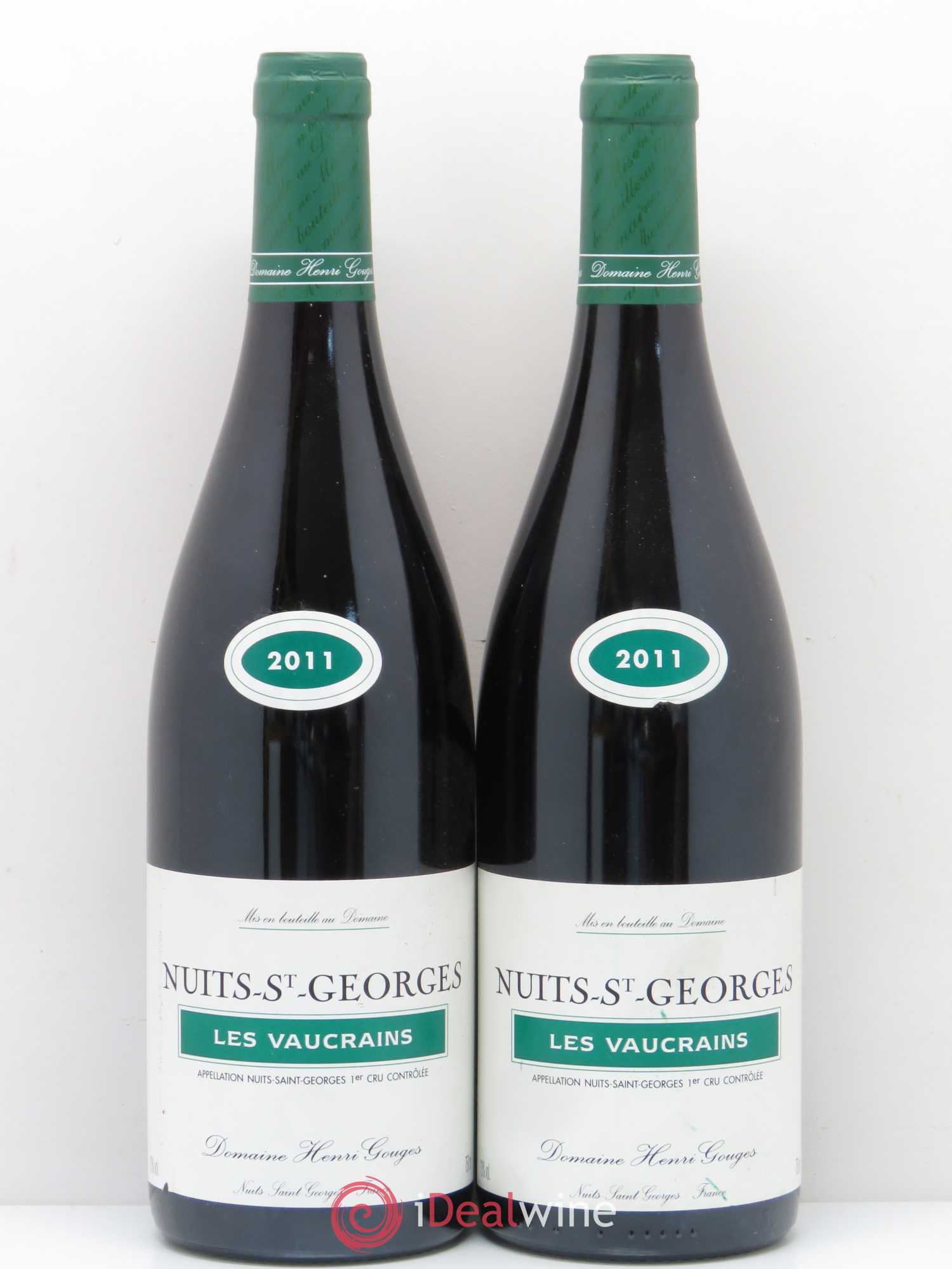 Nuits-Saint-Georges 1er Cru Les Vaucrains Henri Gouges (sans prix de réserve) 2011 - Lot de 2 bouteilles - 0