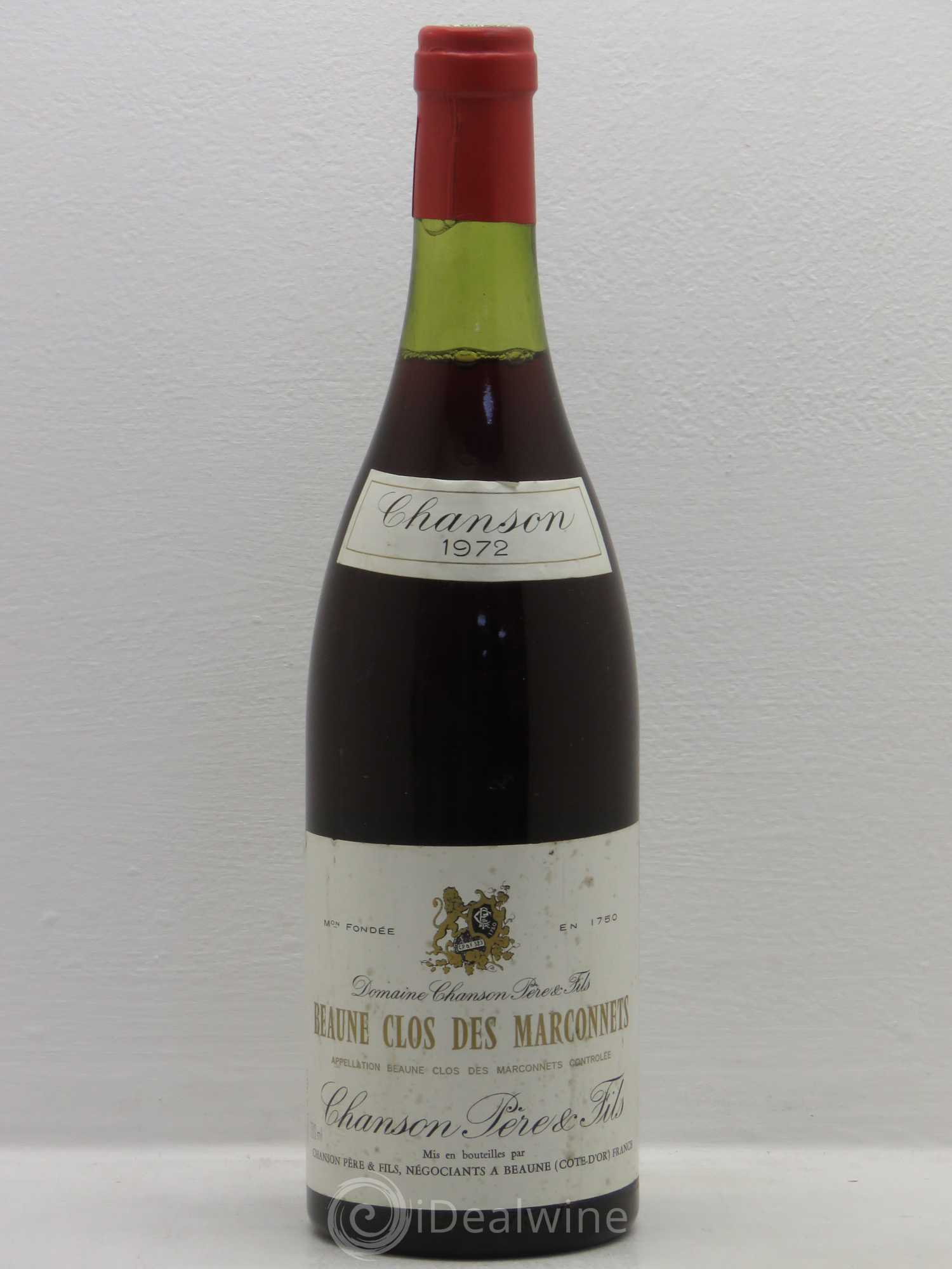 Beaune 1er Cru Maison Chanson (sans prix de réserve) 1972 - Posten von 6 Flaschen - 0