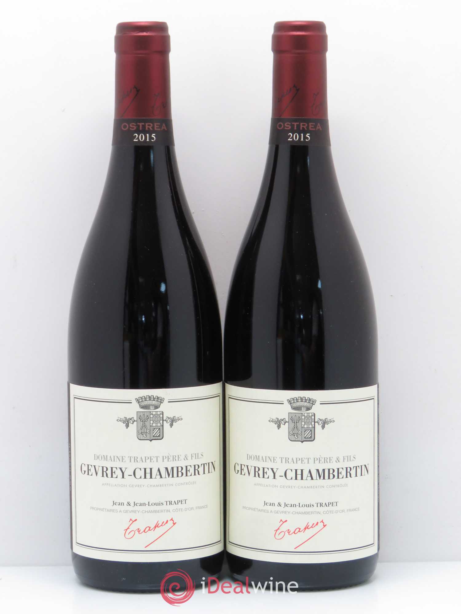 Gevrey-Chambertin Ostrea Domaine Trapet (sans prix de réserve) 2015 - Lot de 2 bouteilles - 0