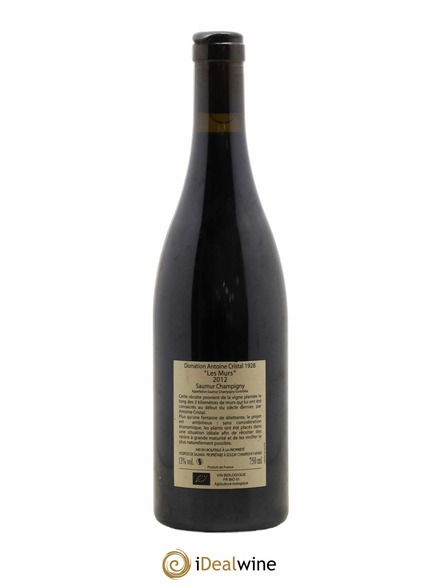 Saumur-Champigny Les Murs Clos Cristal (Domaine) 2012 - Lot de 1 bouteille - 1