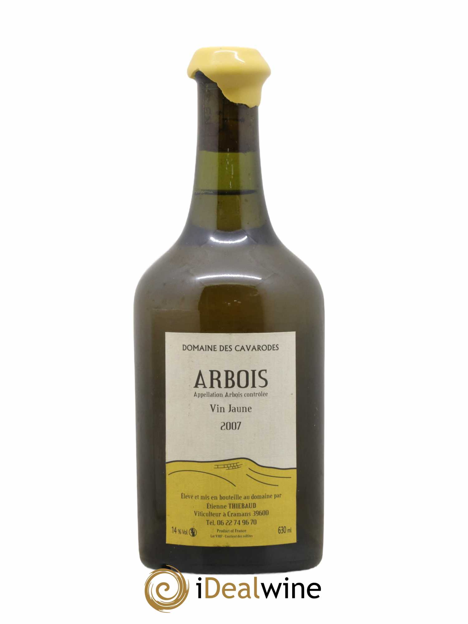 Arbois Vin Jaune Cavarodes 2007 - Lot de 1 bouteille - 0