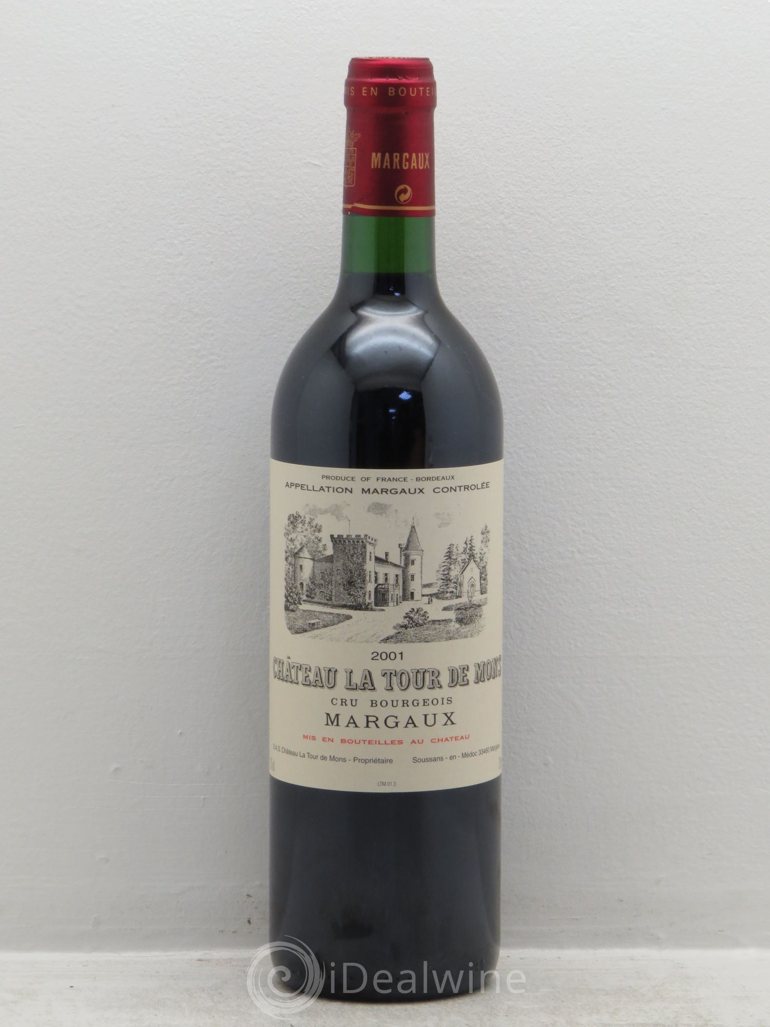 Château la Tour de Mons Cru Bourgeois 2001 - Lot de 12 bouteilles - 0