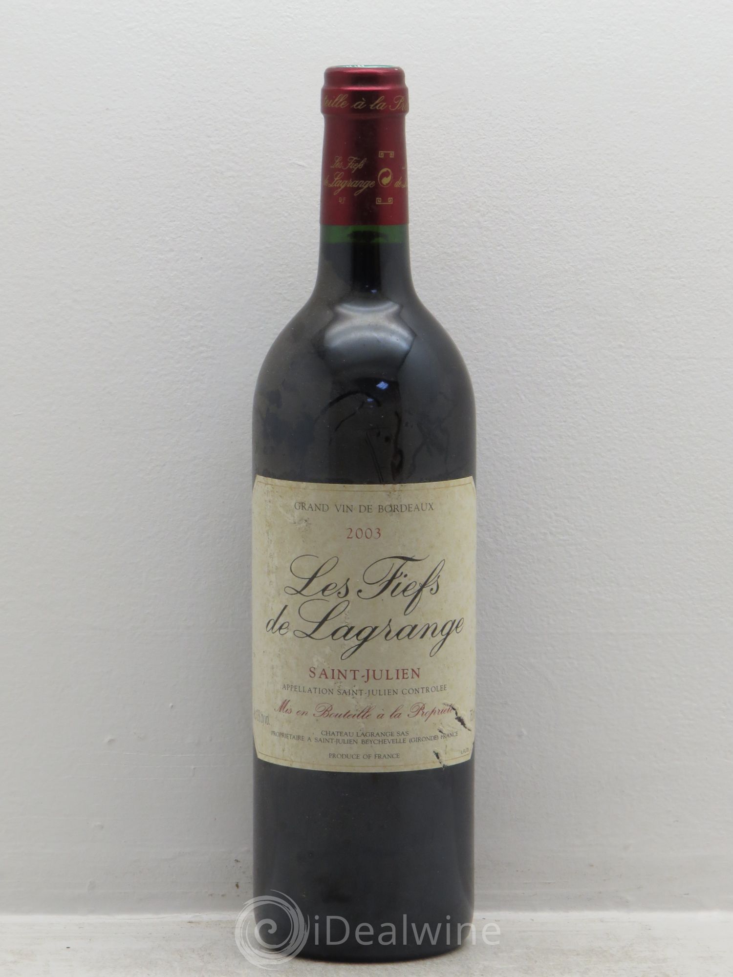 Les Fiefs de Lagrange Second Vin 2003 - Lot de 6 bouteilles - 0
