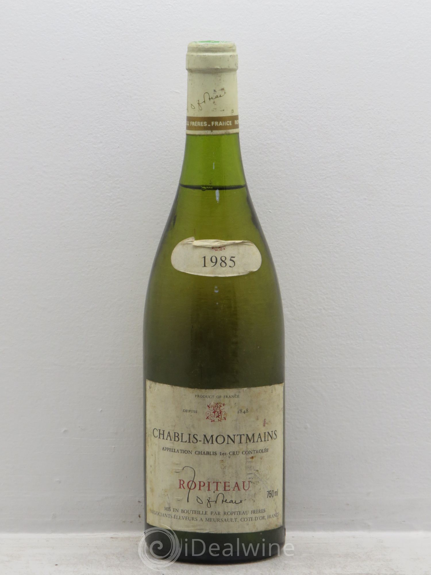 Chablis 1er Cru Ropiteau 1985 - Lot de 1 bouteille - 0