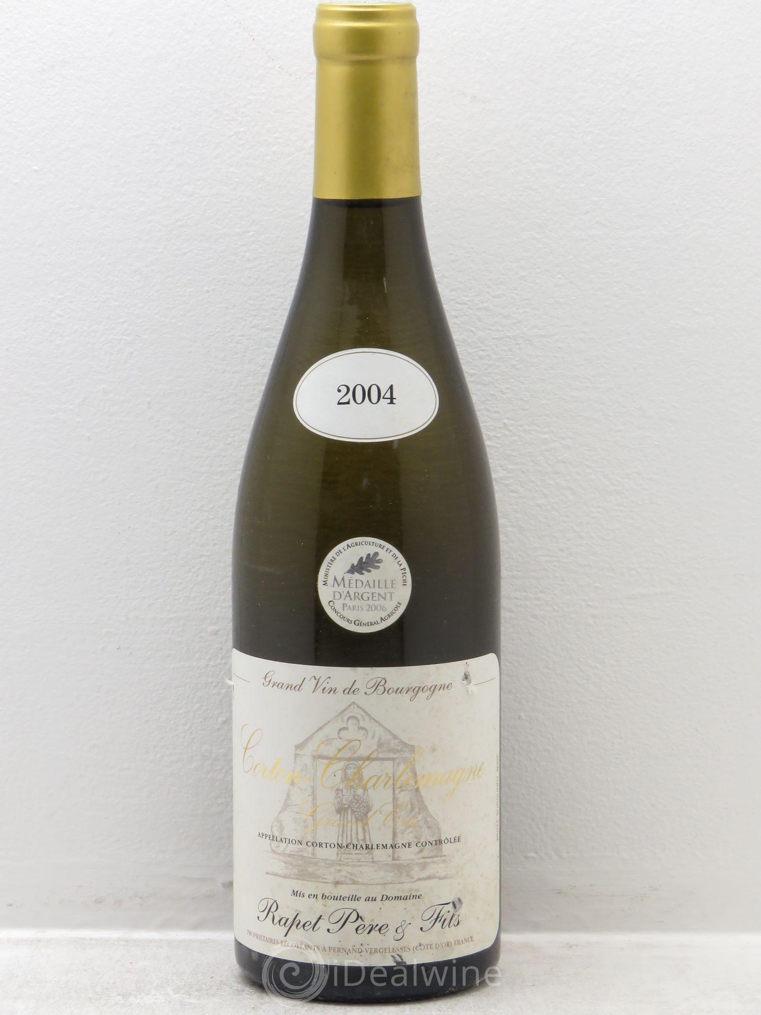 Corton-Charlemagne Grand Cru Rapet Père & Fils 2004 - Lot de 1 bouteille - 0