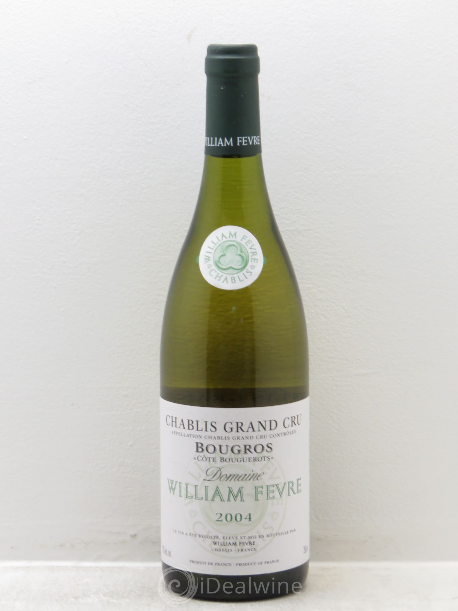Chablis Grand Cru Bougros Côte Bouguerots William Fèvre 2004 - Lot de 6 bouteilles - 0