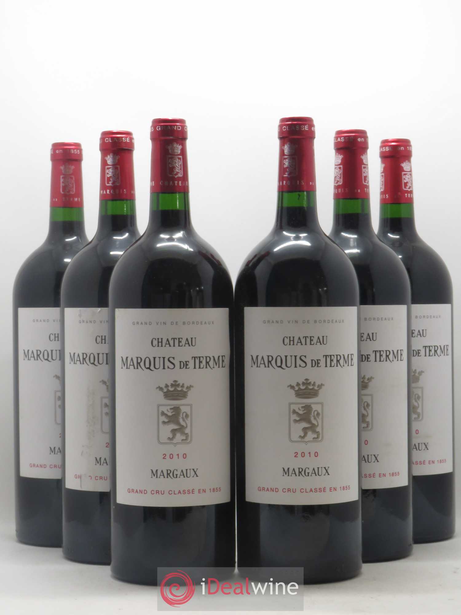 Château Marquis de Terme 4ème Grand Cru Classé 2010 - Lot de 6 magnums - 0
