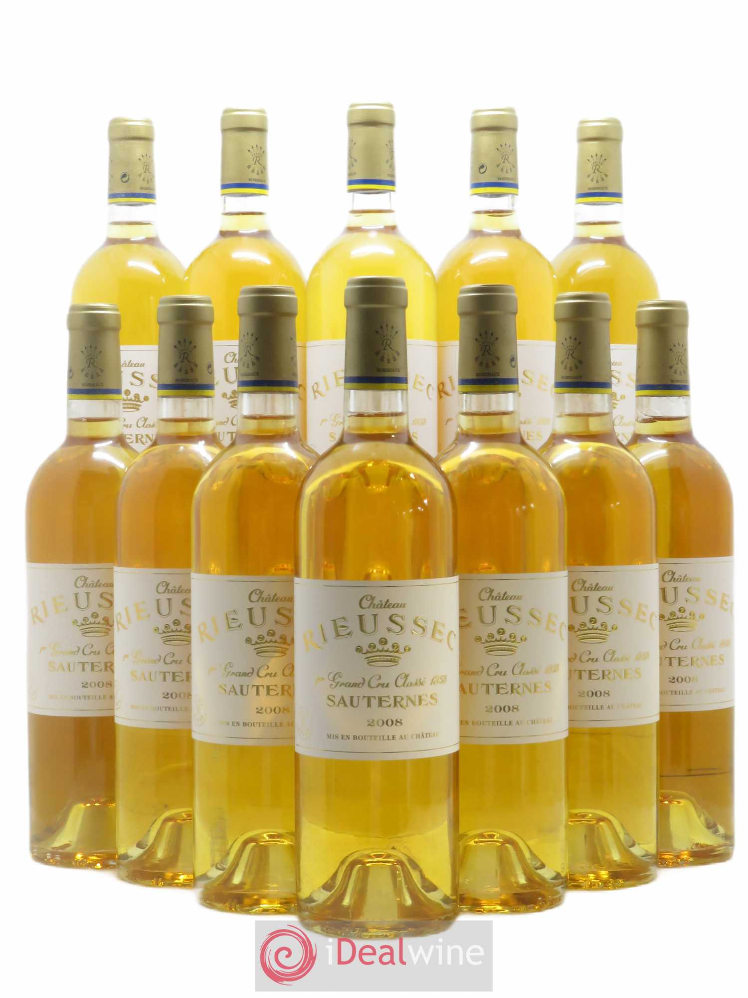 Château Rieussec 1er Grand Cru Classé 2008 - Lotto di 12 bottiglie - 0