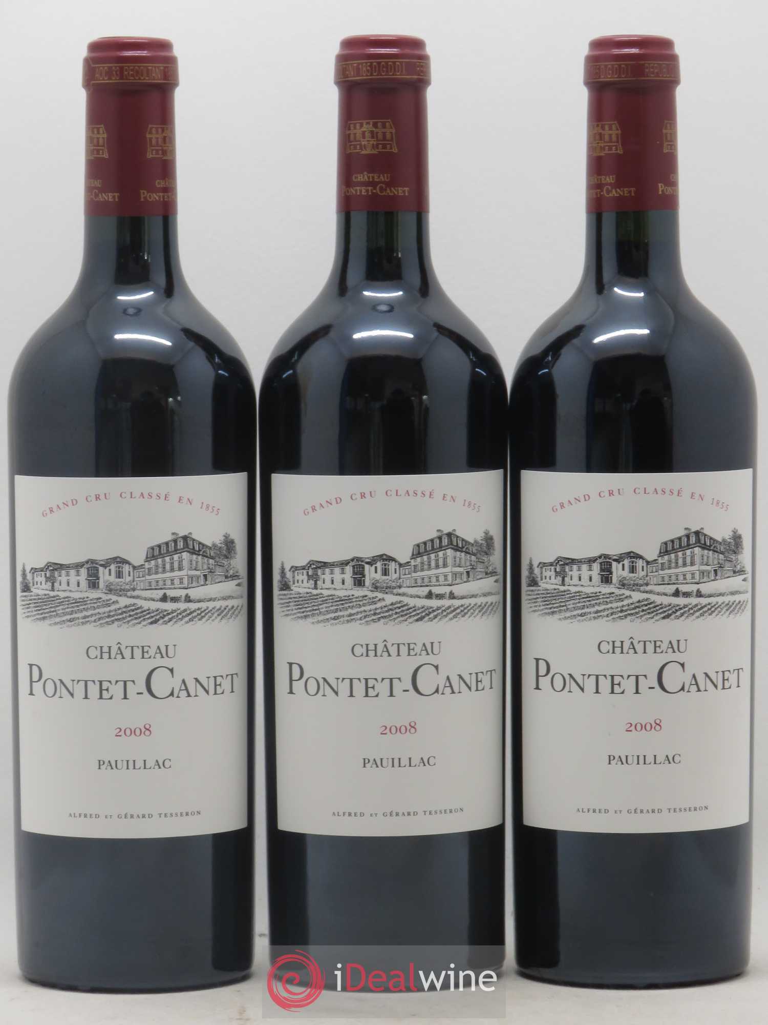 Château Pontet Canet 5ème Grand Cru Classé 2008 - Lot de 12 bouteilles - 2