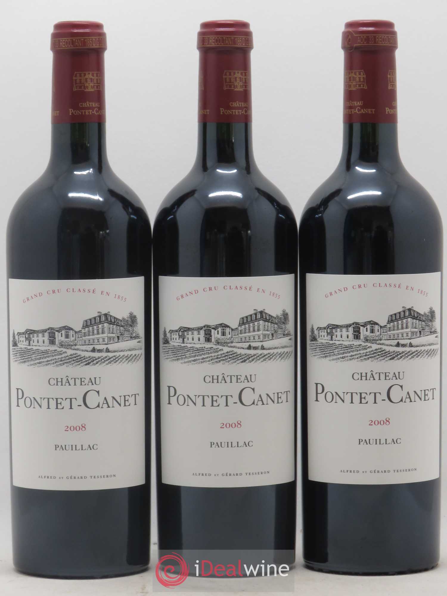 Château Pontet Canet 5ème Grand Cru Classé 2008 - Lot de 12 bouteilles - 3
