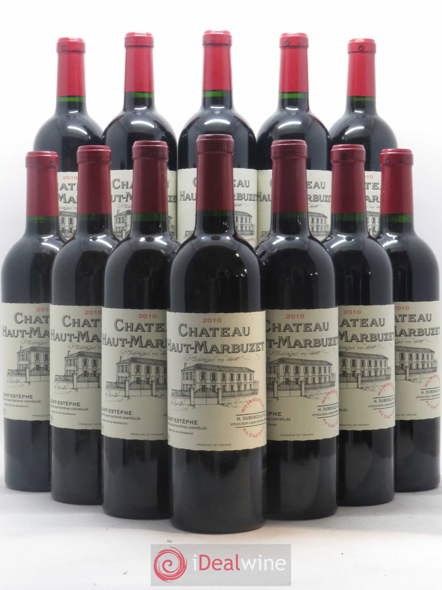 Château Haut Marbuzet 2010 - Lot de 12 bouteilles - 0
