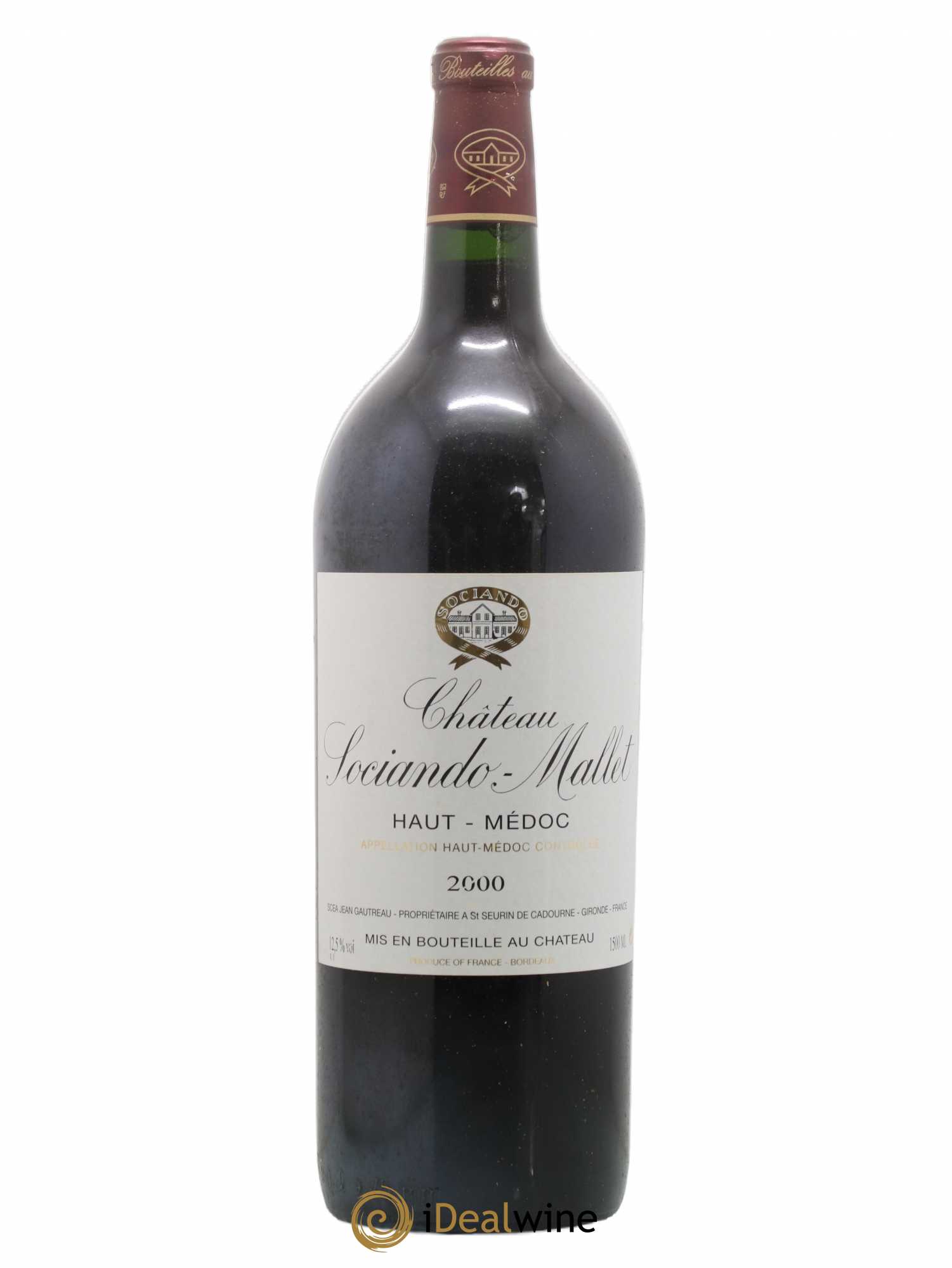 Château Sociando Mallet 2000 - Lot de 1 magnum - 0