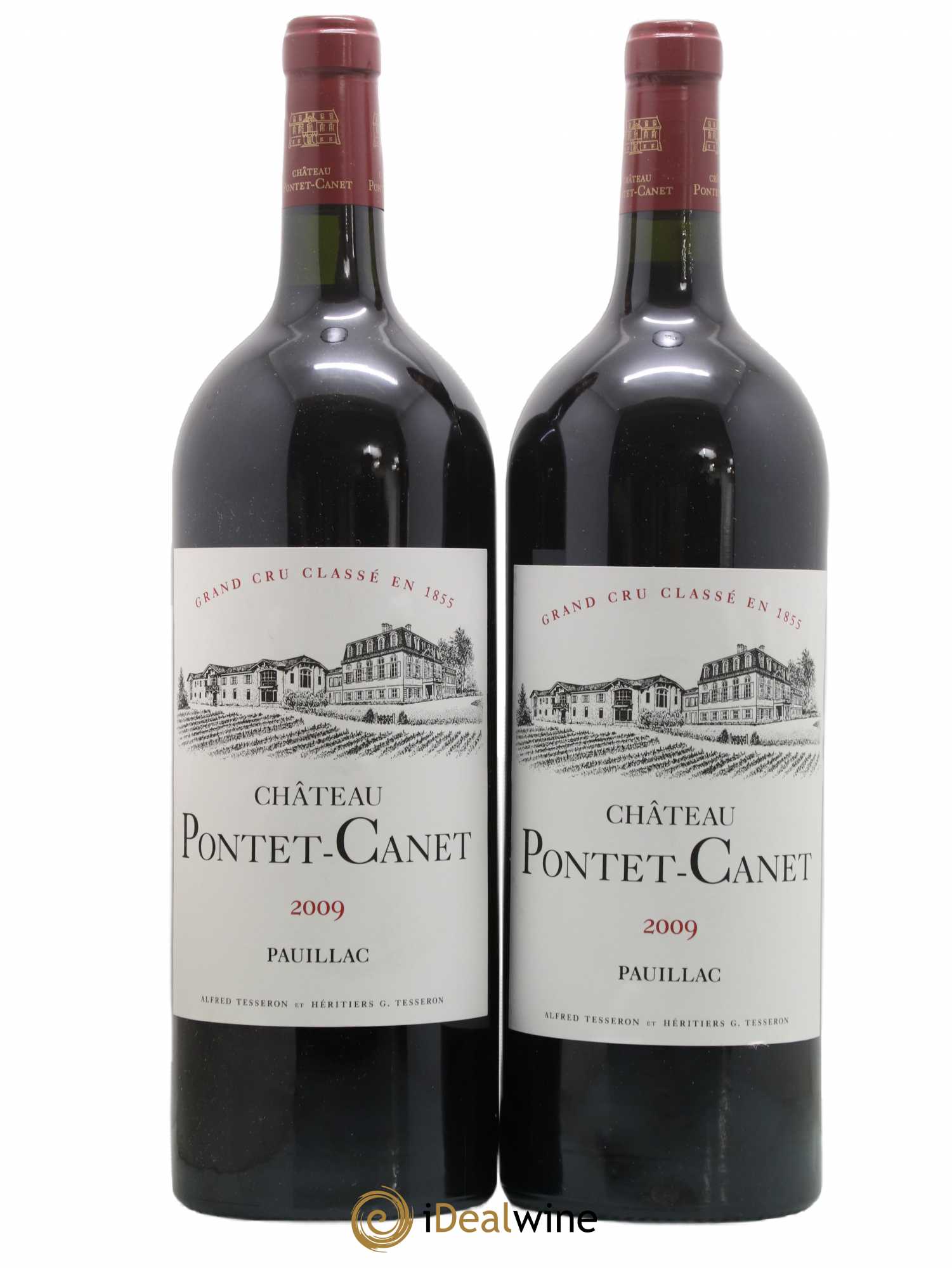 Château Pontet Canet 5ème Grand Cru Classé 2009 - Lot de 2 magnums - 0