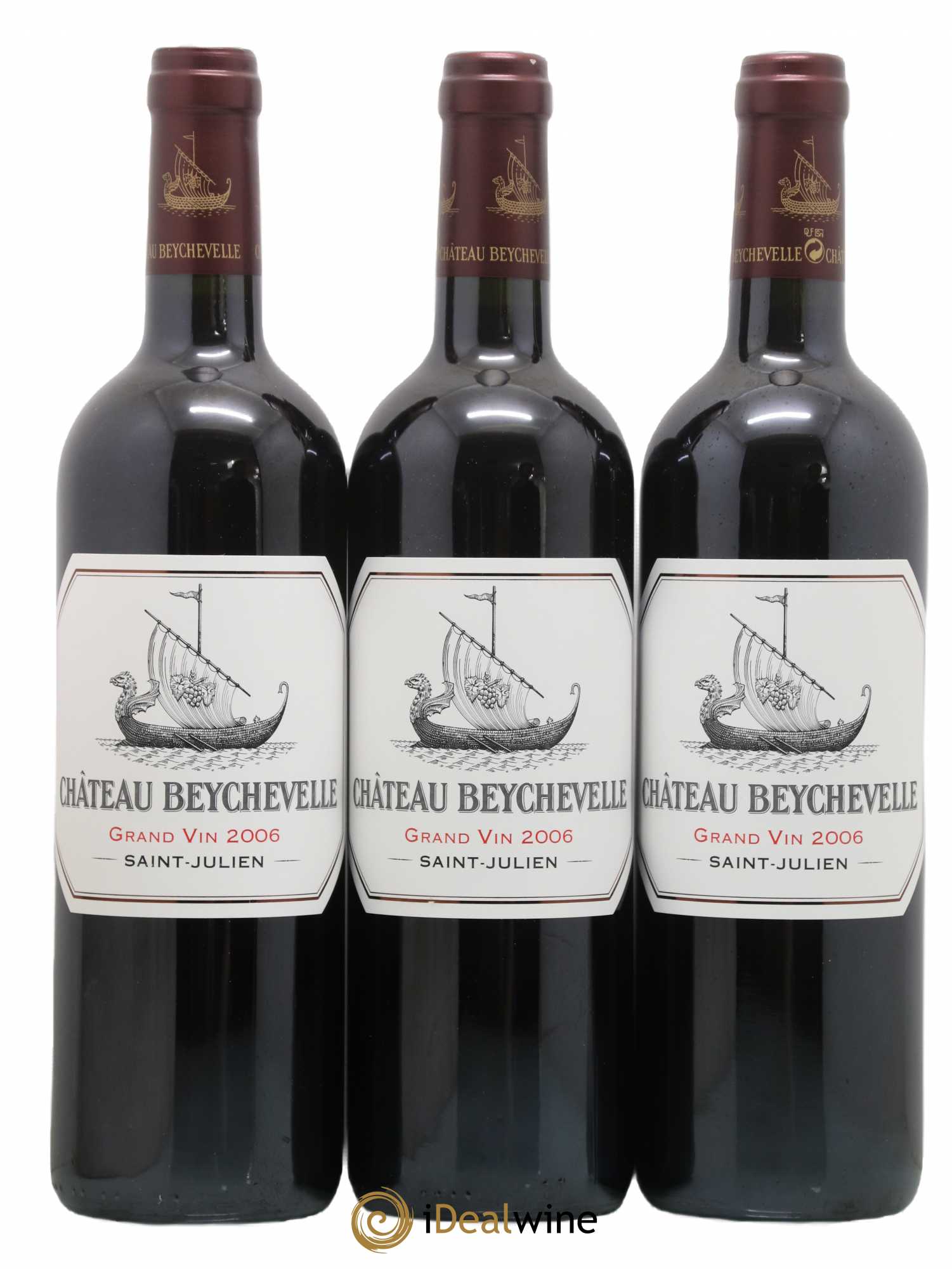 Château Beychevelle 4ème Grand Cru Classé 2006 - Lot de 3 bouteilles - 0
