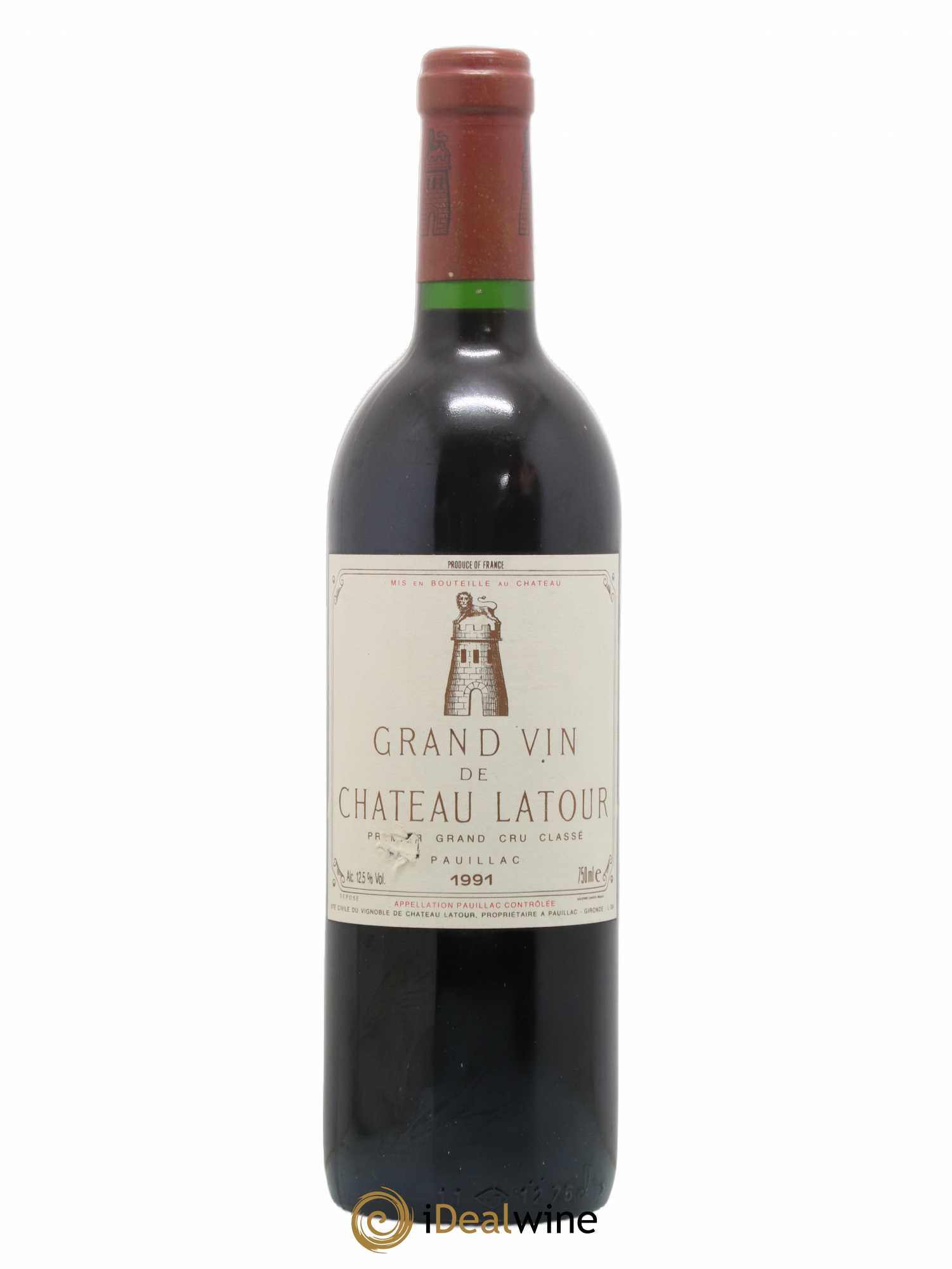 Château Latour 1er Grand Cru Classé 1991 - Lot de 1 bouteille - 0