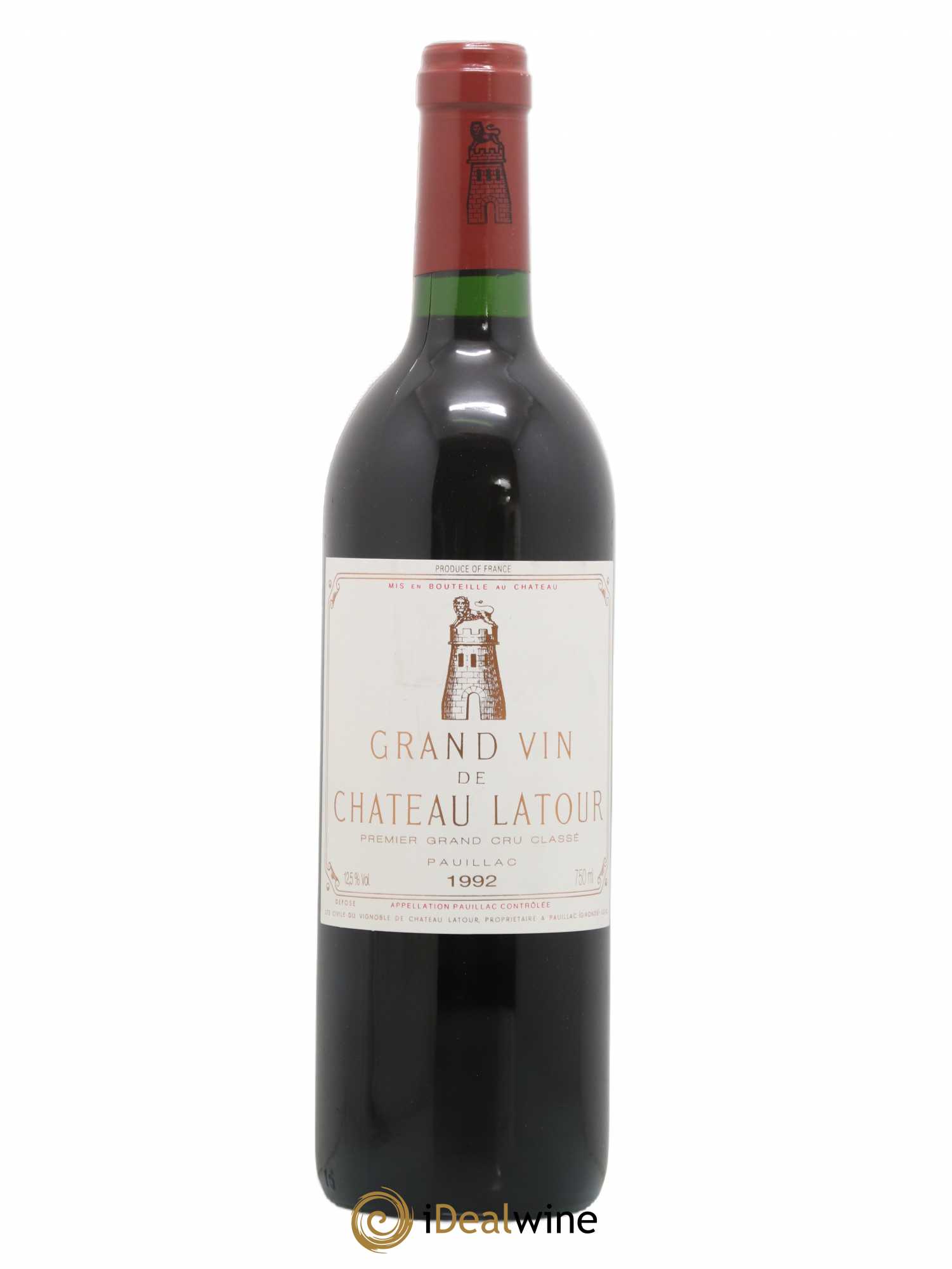 Château Latour 1er Grand Cru Classé 1992 - Lot de 1 bouteille - 0