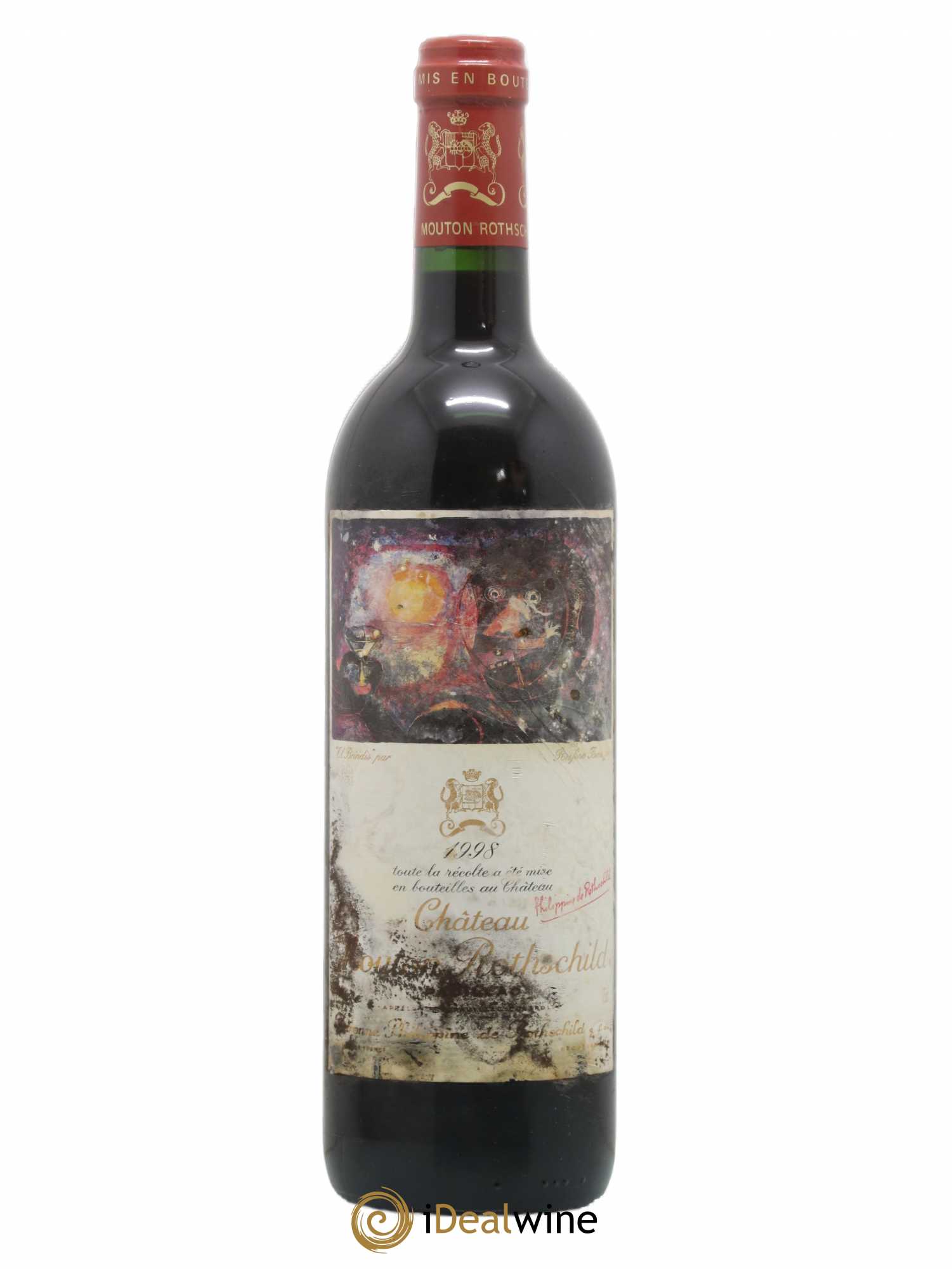 Château Mouton Rothschild 1er Grand Cru Classé 1998 - Lot de 1 bouteille - 0