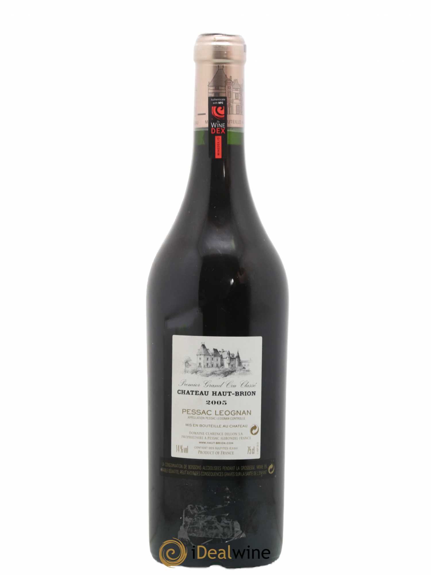 Château Haut Brion 1er Grand Cru Classé 2005 - Lot de 1 bouteille - 1