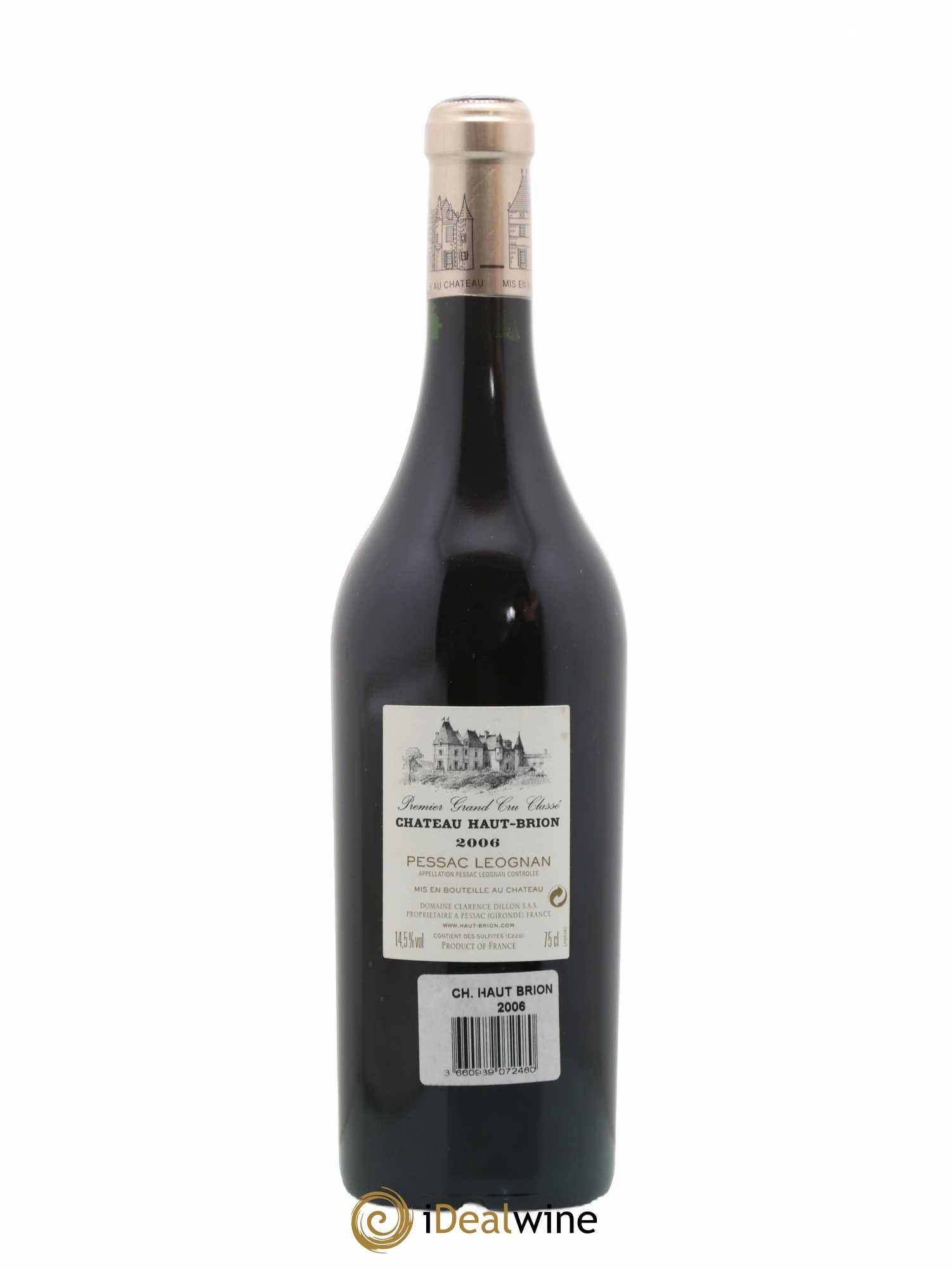 Château Haut Brion 1er Grand Cru Classé 2006 - Lot de 1 bouteille - 1