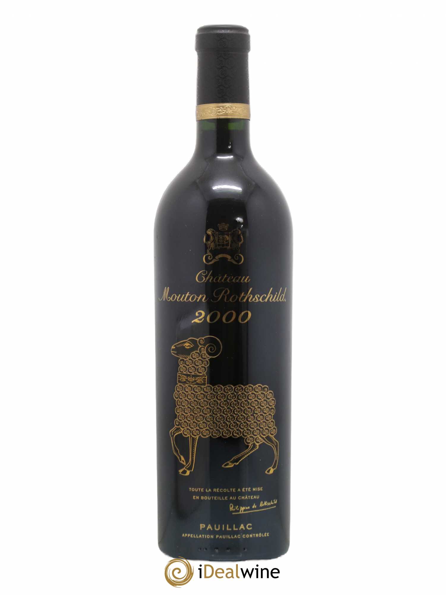 Château Mouton Rothschild 1er Grand Cru Classé 2000 - Lot de 1 bouteille - 0