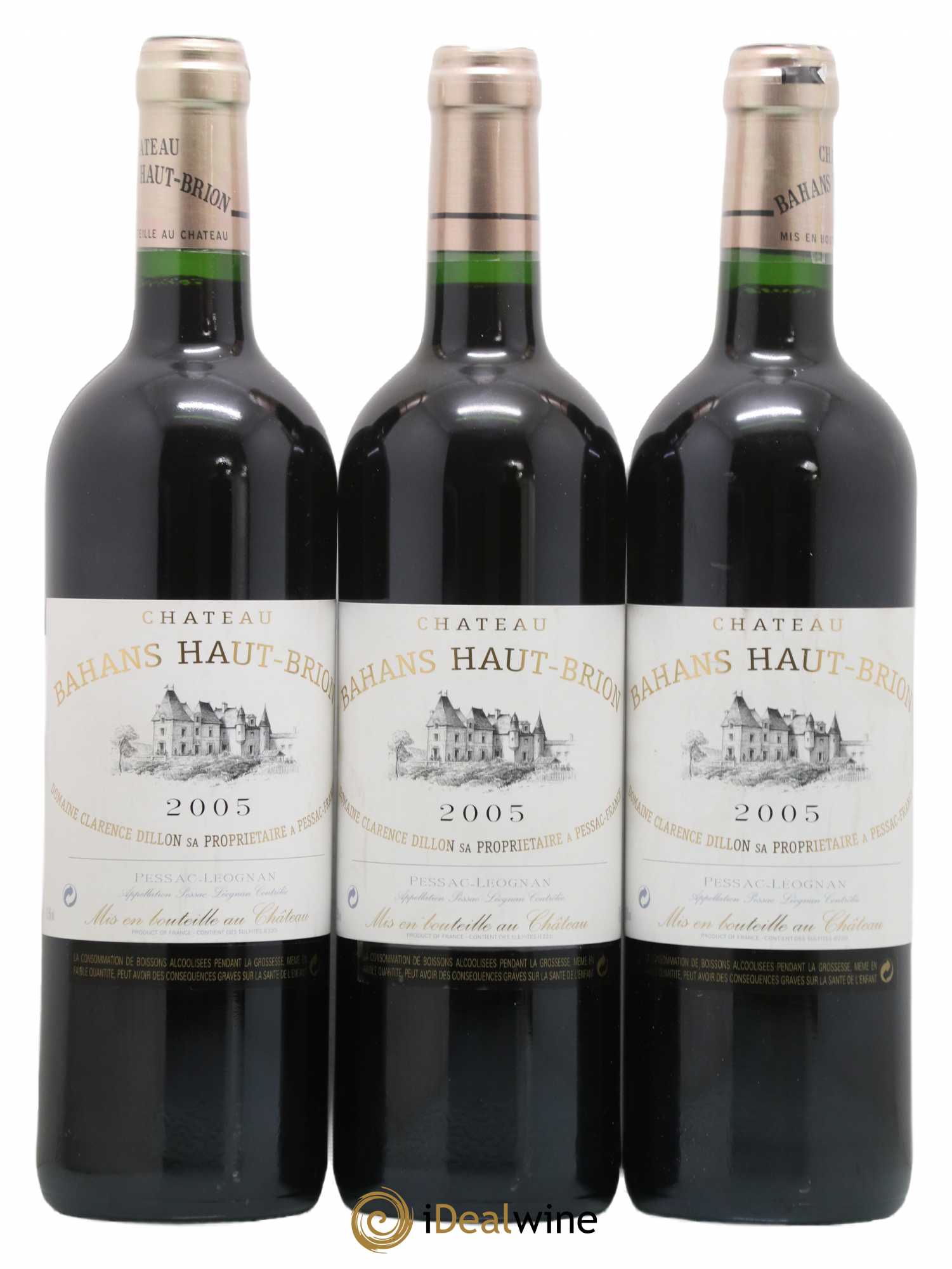 Clarence (Bahans) de Haut-Brion Second Vin 2005 - Lot de 3 bouteilles - 0