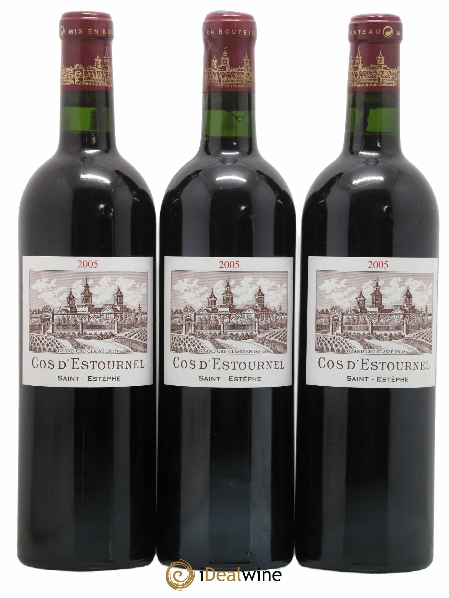 Cos d'Estournel 2ème Grand Cru Classé 2005 - Lot de 3 bouteilles - 0