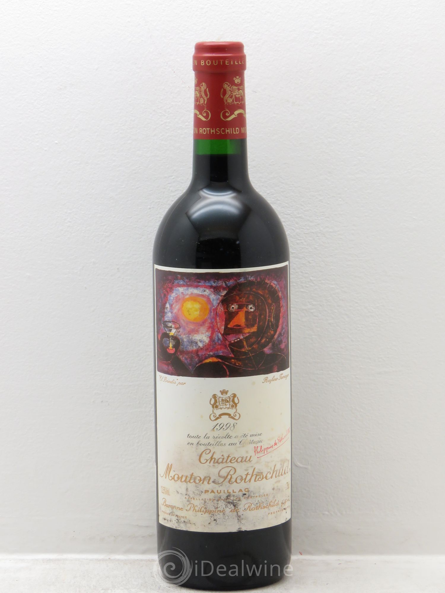 Château Mouton Rothschild 1er Grand Cru Classé 1998 - Lot de 1 bouteille - 0