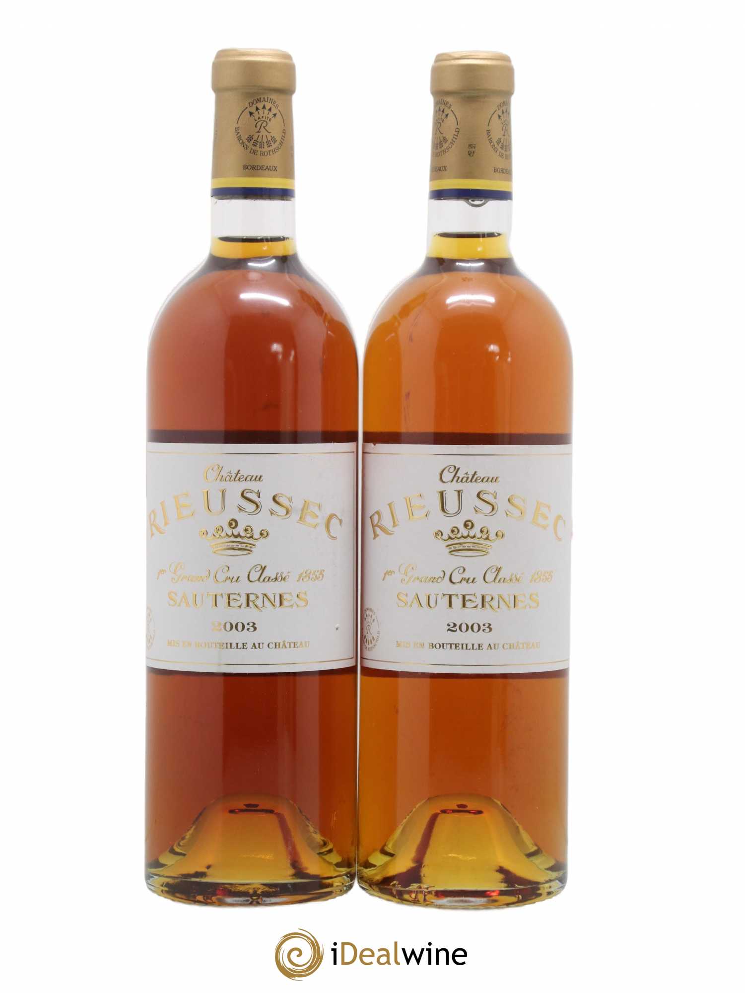 Château Rieussec 1er Grand Cru Classé 2003 - Lotto di 2 bottiglie - 0