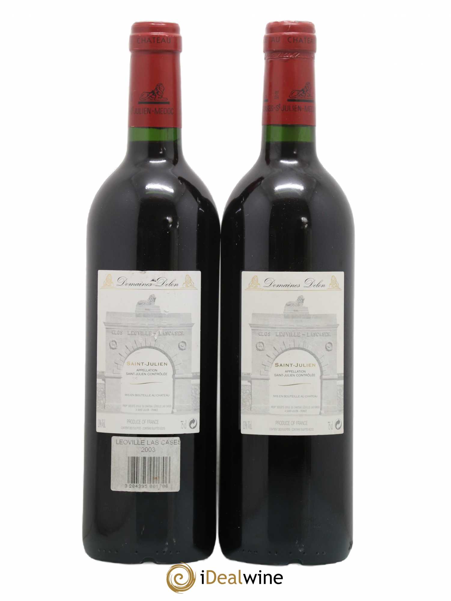 Château Léoville Las Cases 2ème Grand Cru Classé 2003 - Lot de 2 bouteilles - 1