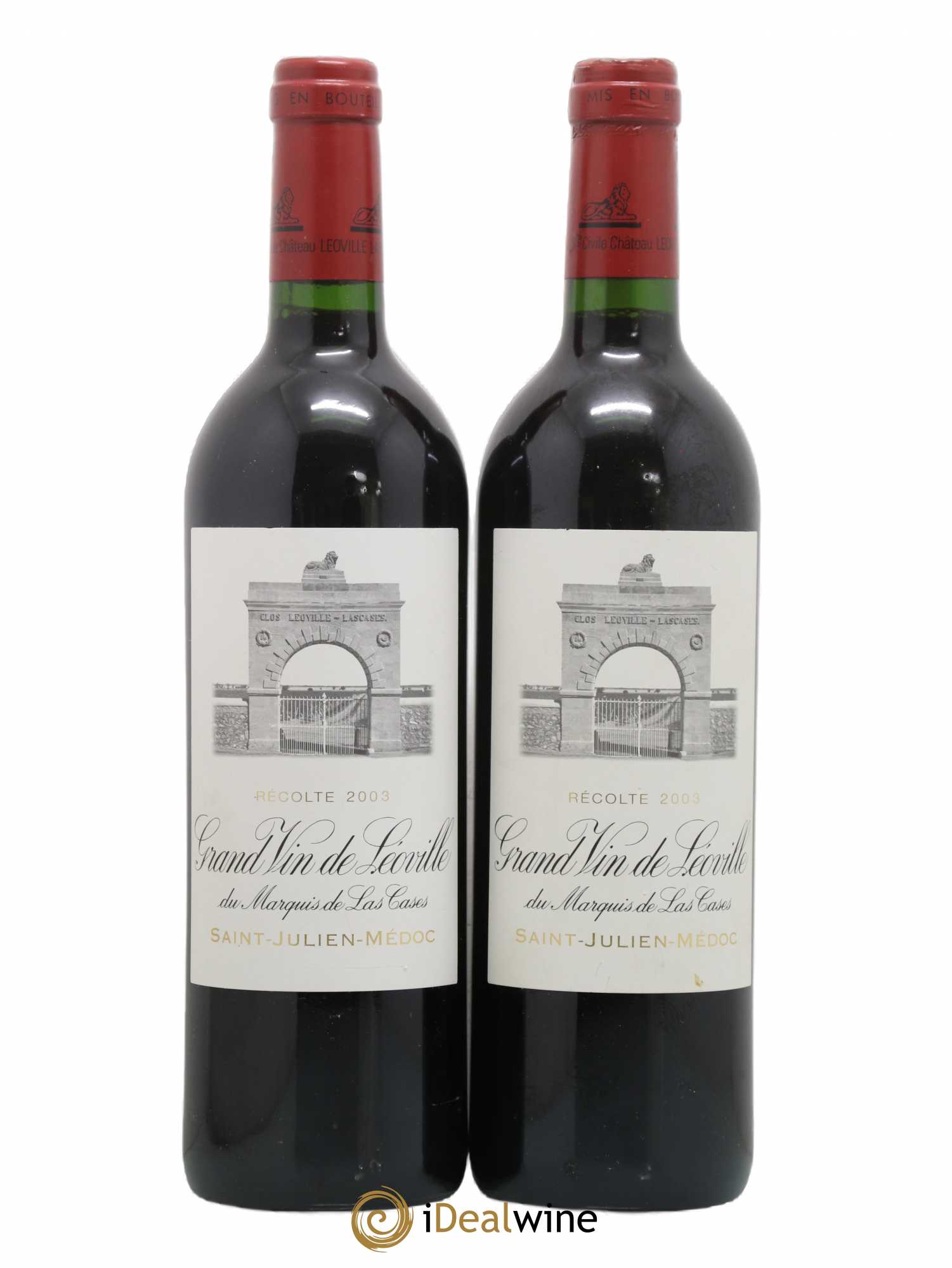 Château Léoville Las Cases 2ème Grand Cru Classé 2003 - Lot de 2 bouteilles - 0