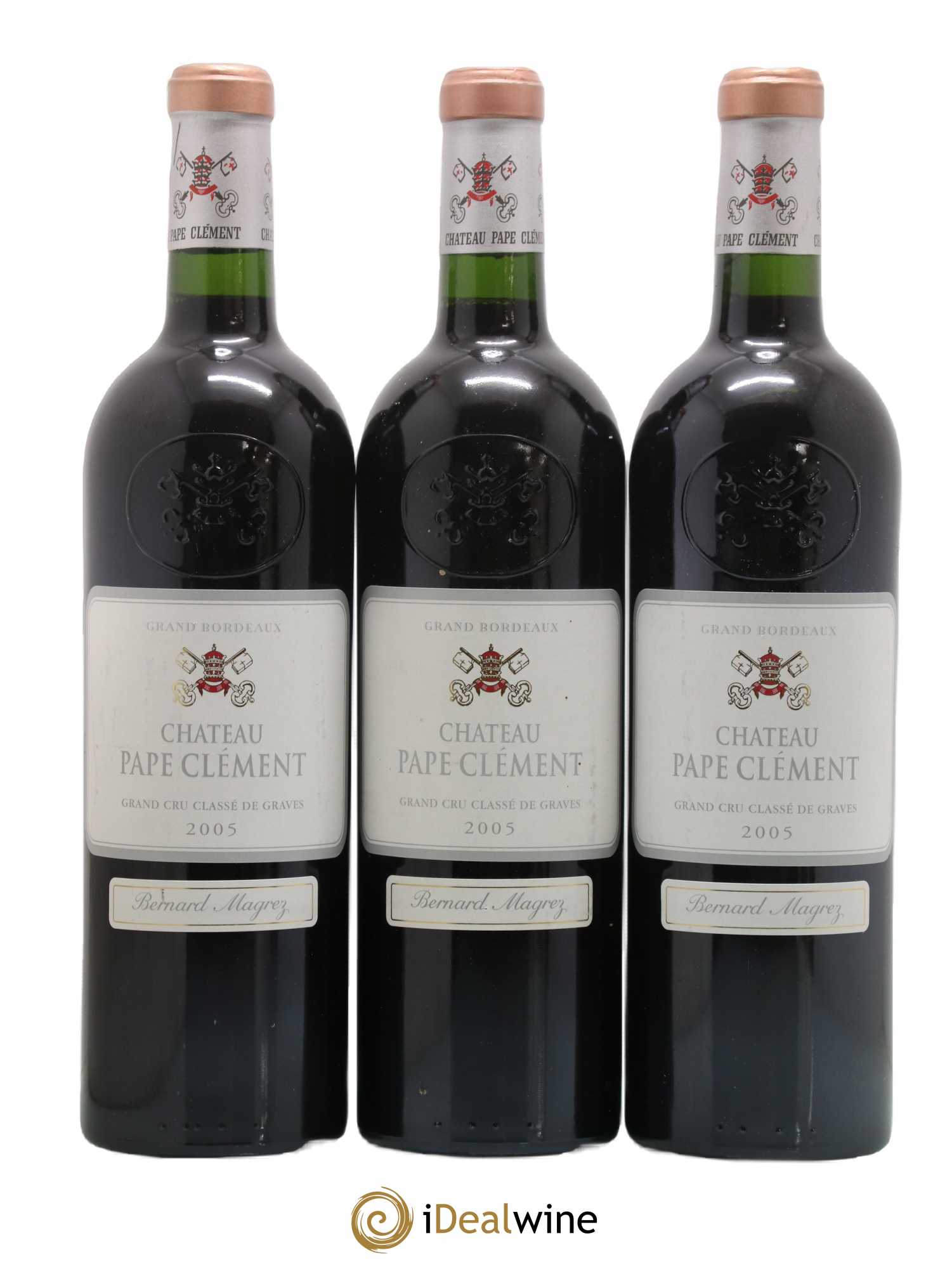 Château Pape Clément Cru Classé de Graves 2005 - Lot de 3 bouteilles - 0