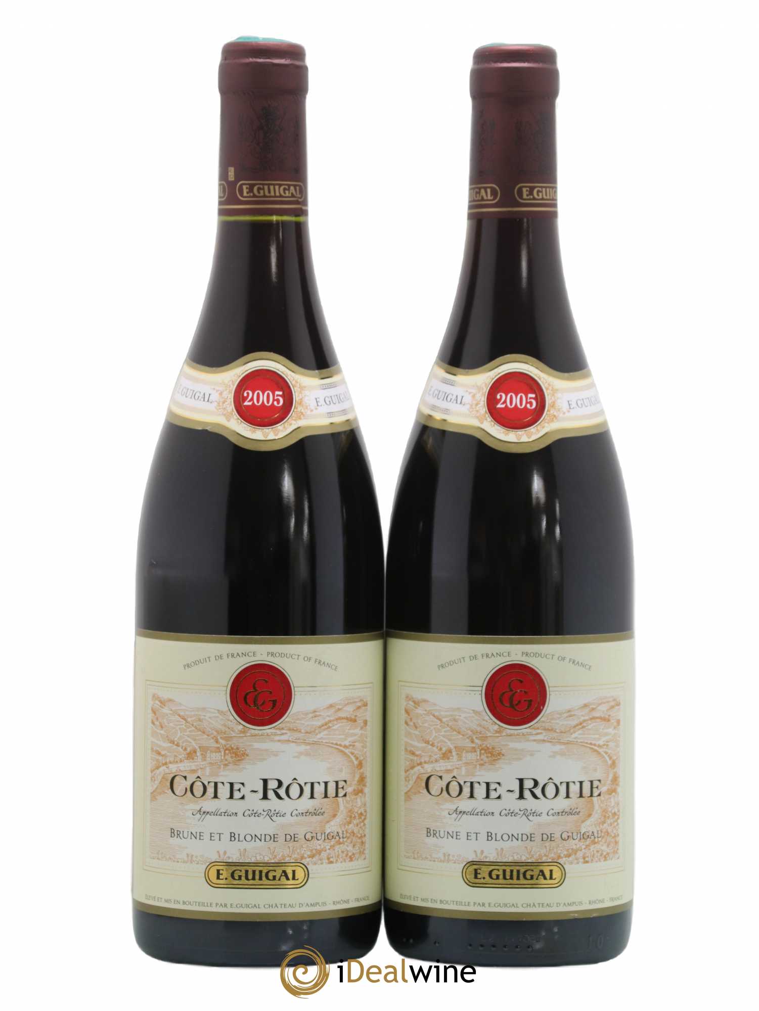 Côte-Rôtie Côtes Brune et Blonde Guigal 2005 - Lot de 2 bouteilles - 0