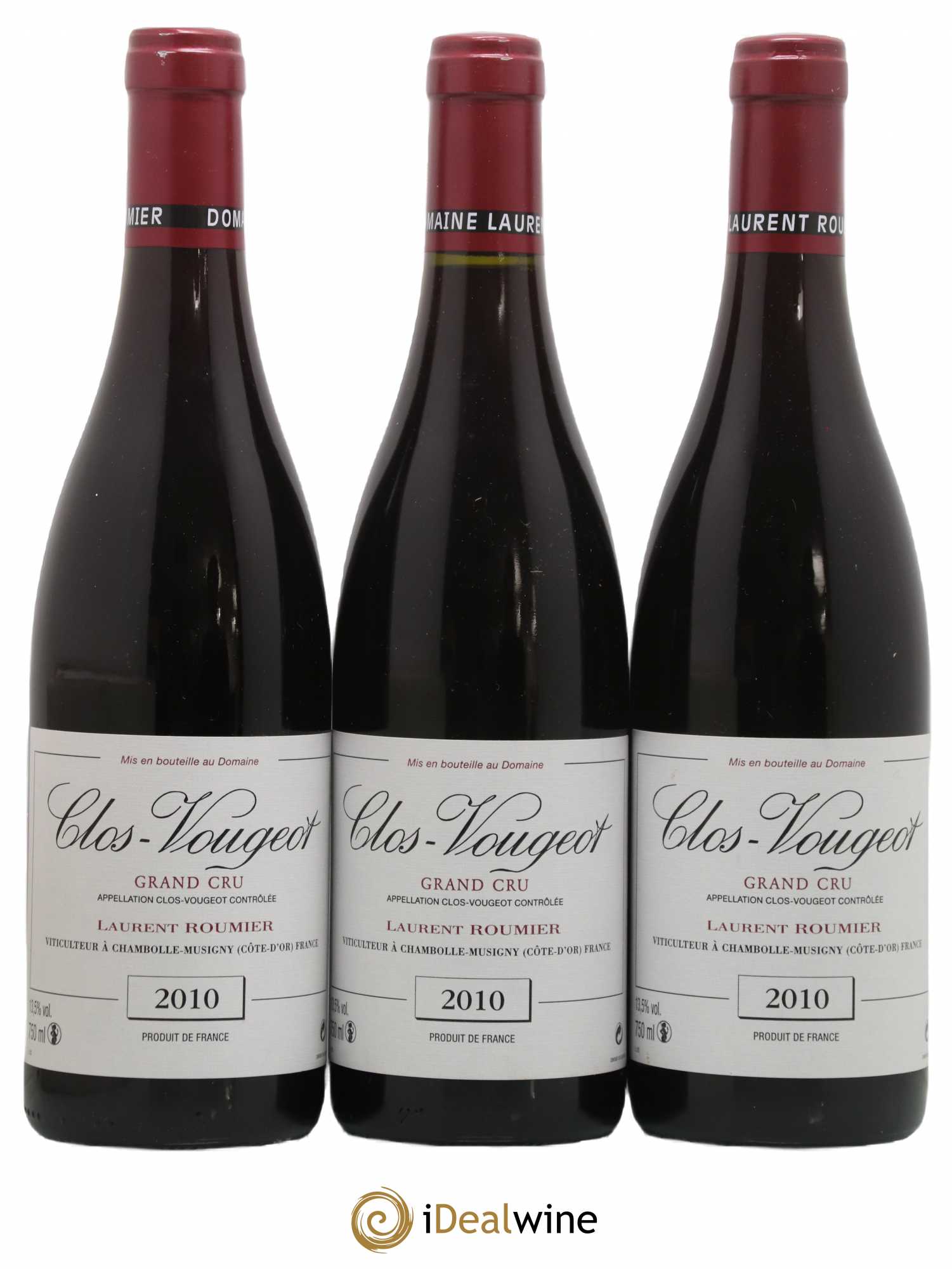 Clos de Vougeot Grand Cru Laurent Roumier 2010 - Lot de 3 bouteilles - 0